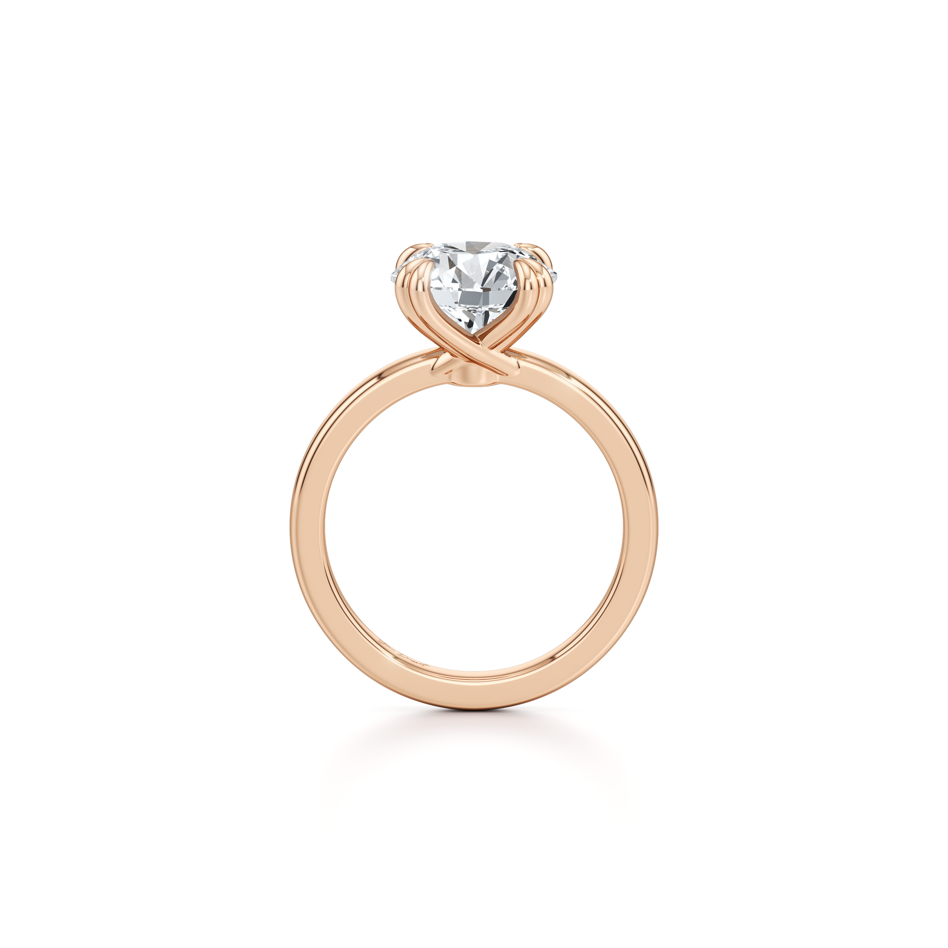 Hayden Radiant Solitaire Lab Diamond Engagement Ring - view 12
