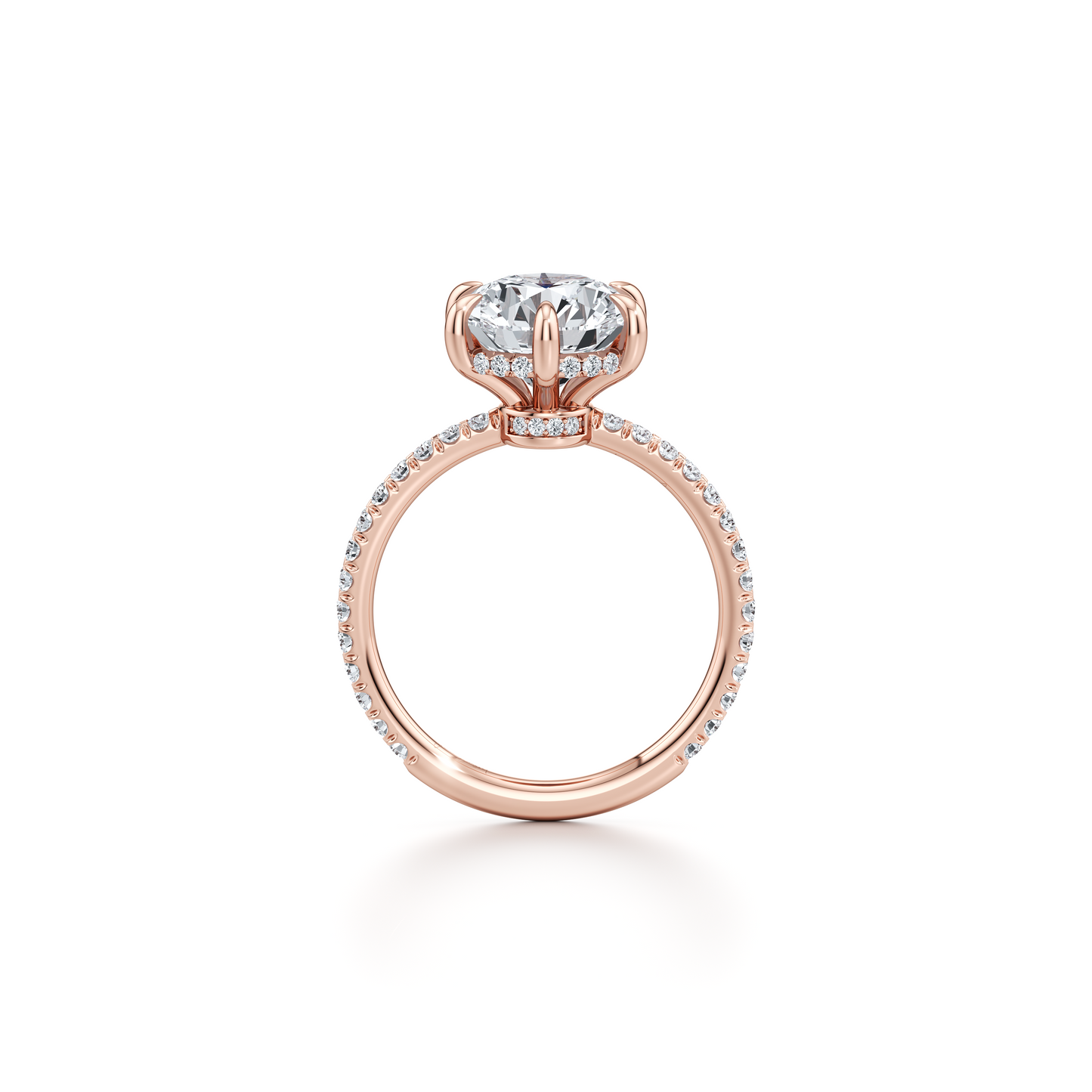 Audrey 6-Prong Solitaire Lab Diamond Engagement Ring - view 9