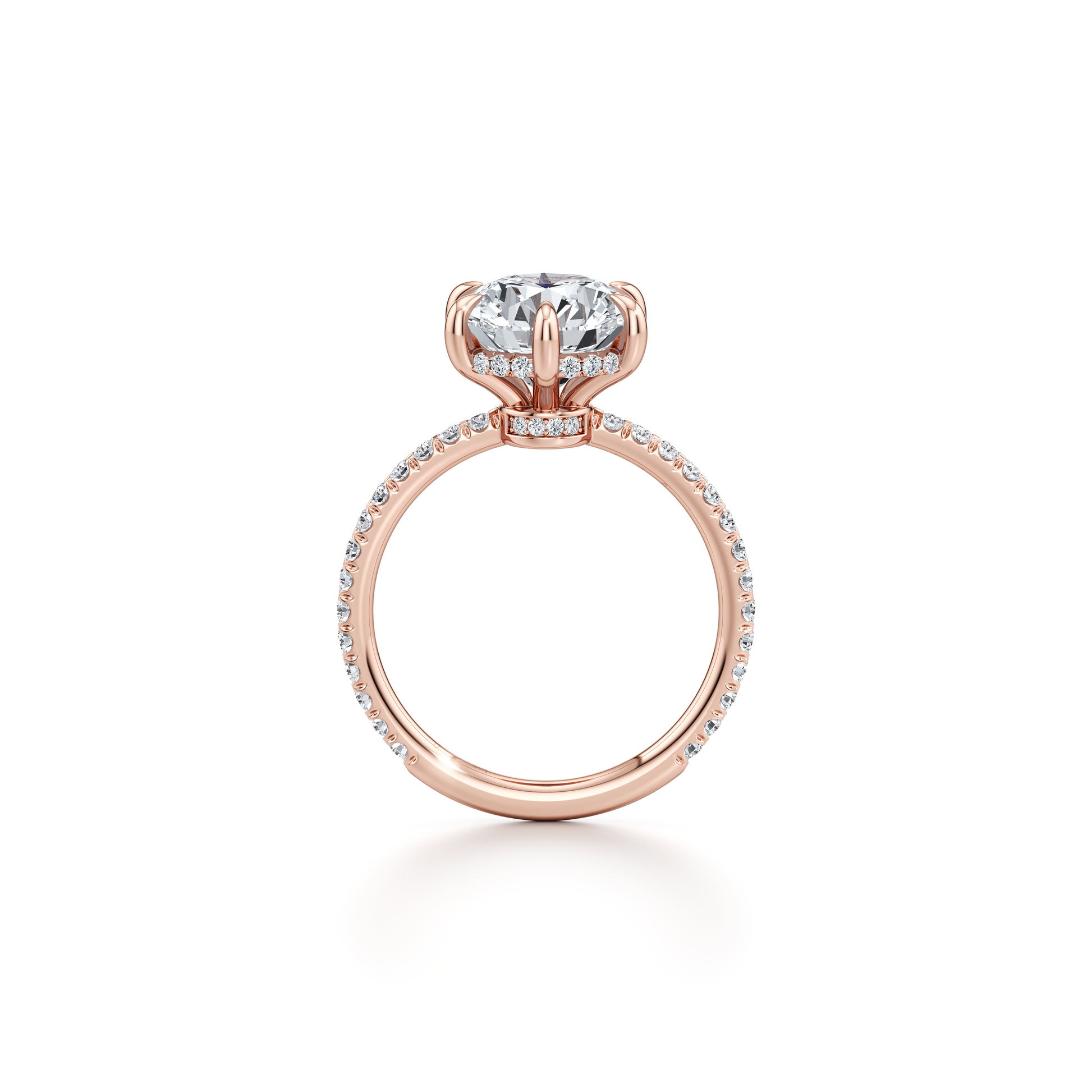 Audrey 6-Prong Solitaire Lab Diamond Engagement Ring - view 9