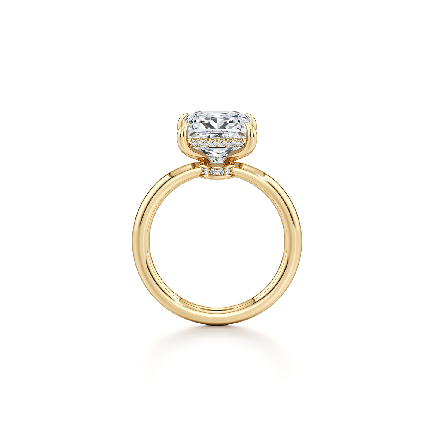 Audrey Pear Cut Solitaire Lab Diamond Engagement Ring - view 9
