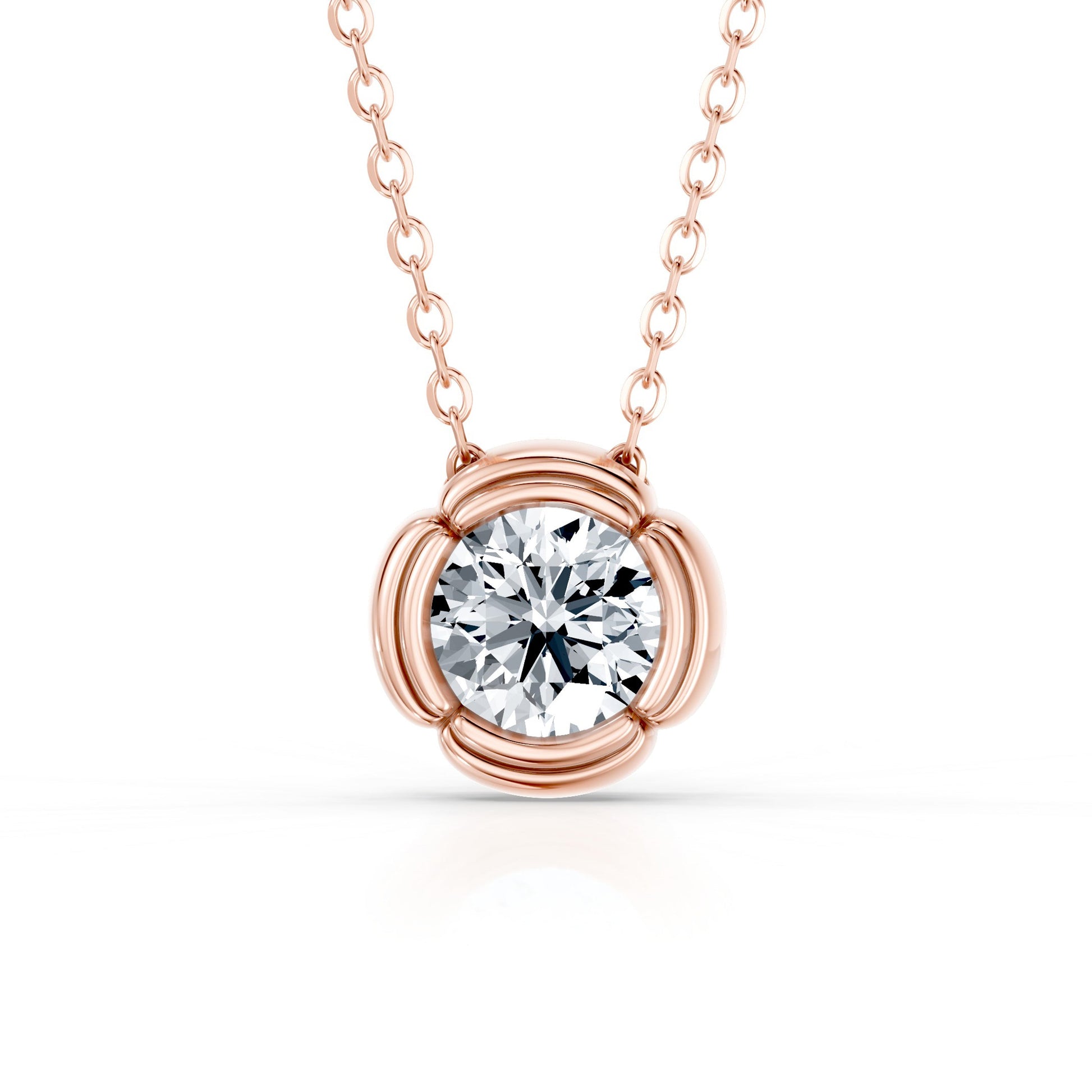 Doree Lab Diamond Pave Round Pendant - view 12