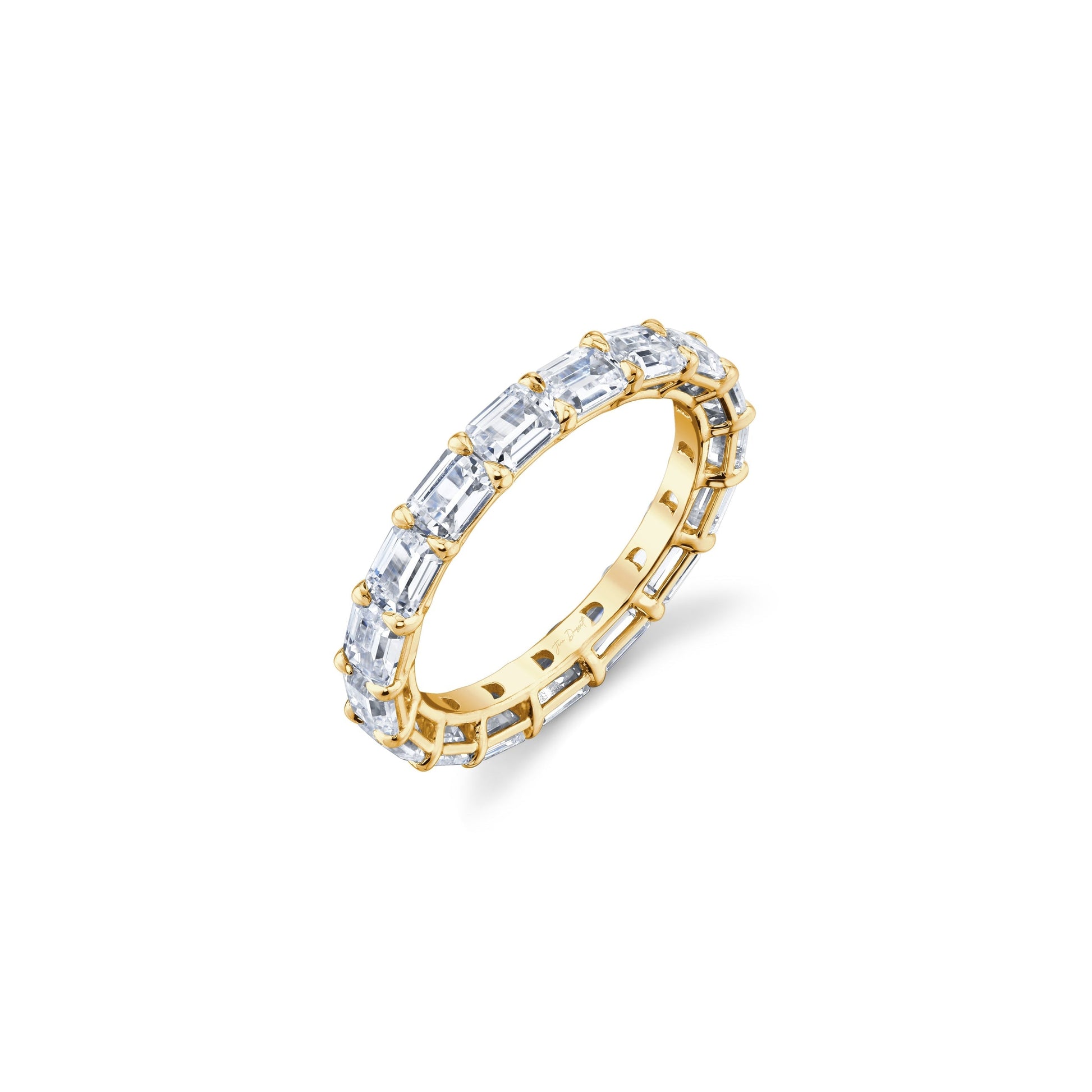 Olivia East-West Emerald Lab Diamond Eternity Band - view 12