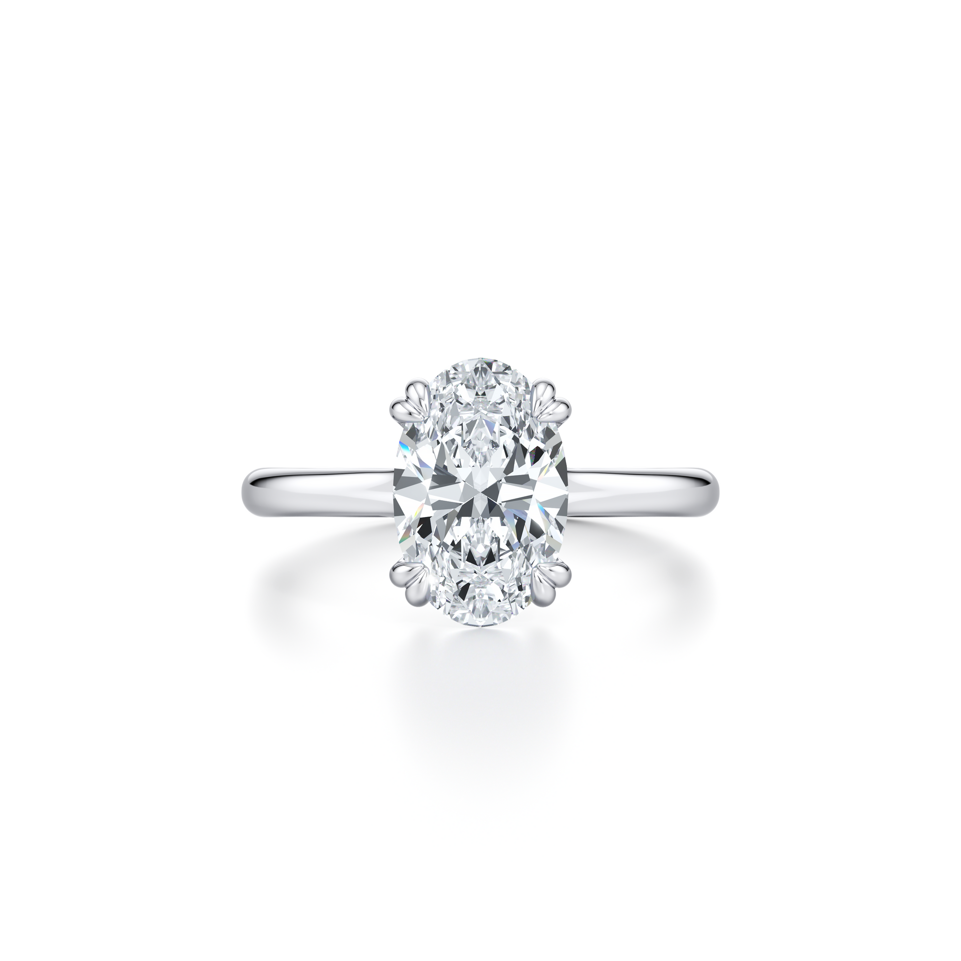 Elle Princess Solitaire Lab Diamond Engagement Ring - view 10