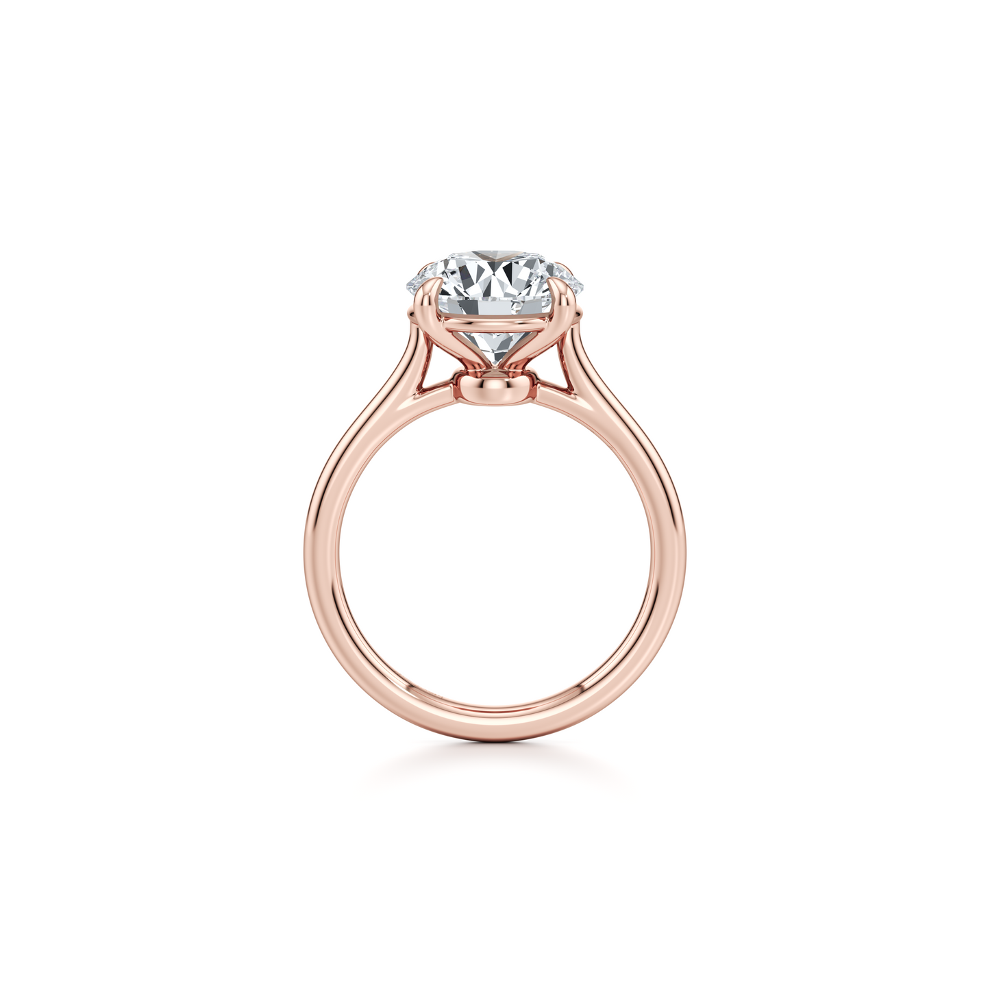 Chelsea Essential Emerald Solitaire Lab Diamond Engagement Ring - view 11