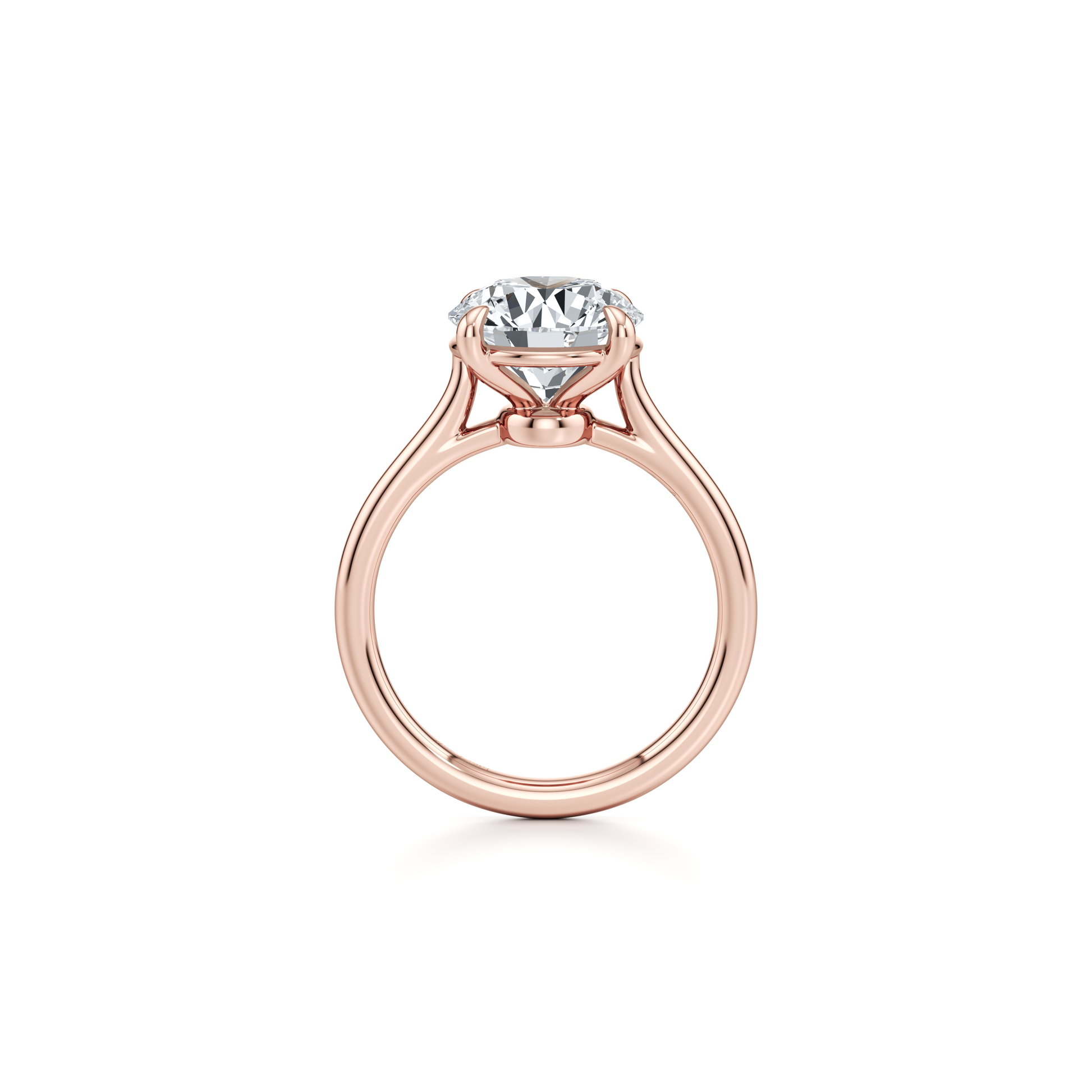 Chelsea Essential Emerald Solitaire Lab Diamond Engagement Ring - view 11
