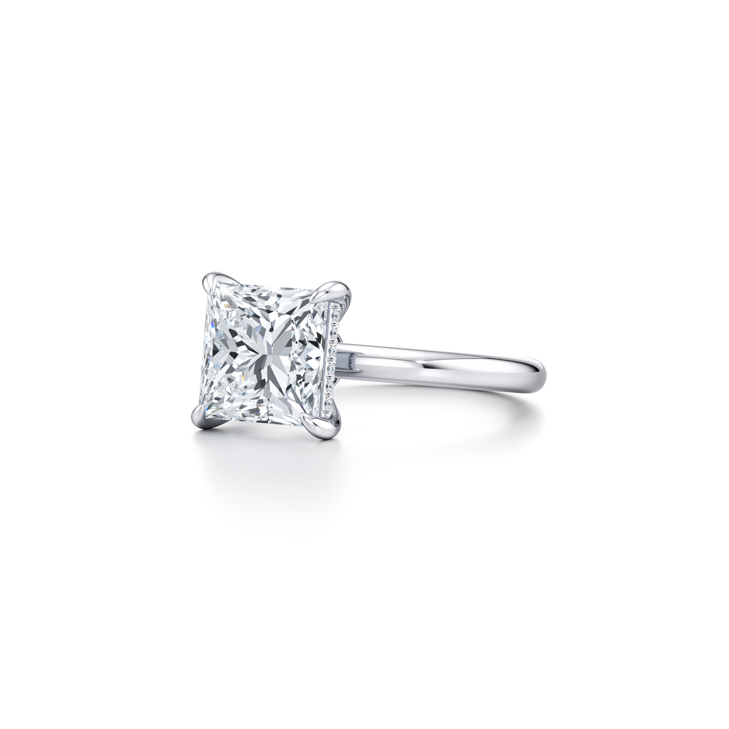 Audrey Pear Cut Solitaire Lab Diamond Engagement Ring - view 11
