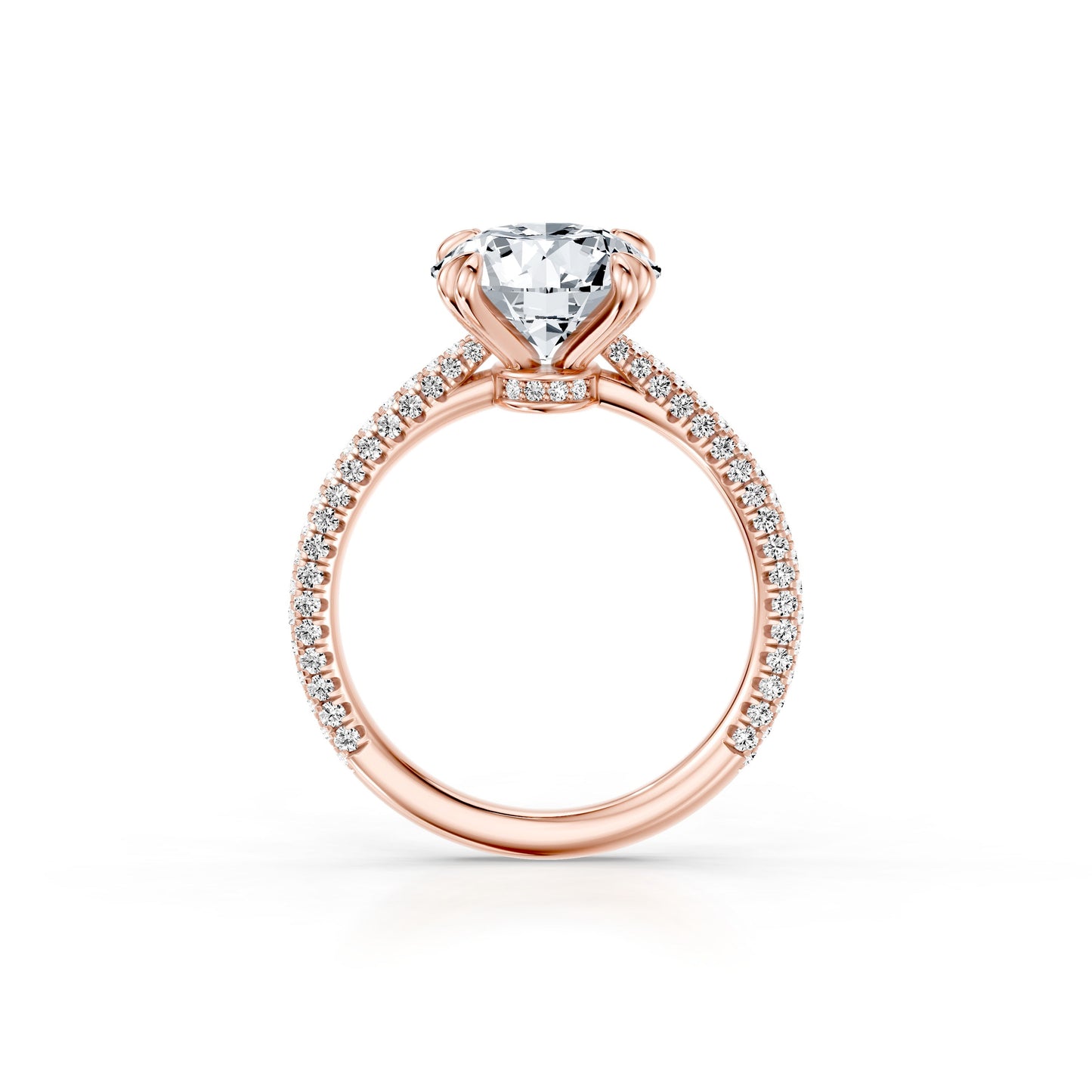 Chelsea Signature Antique Cushion Lab Diamond Engagement Ring - view 11