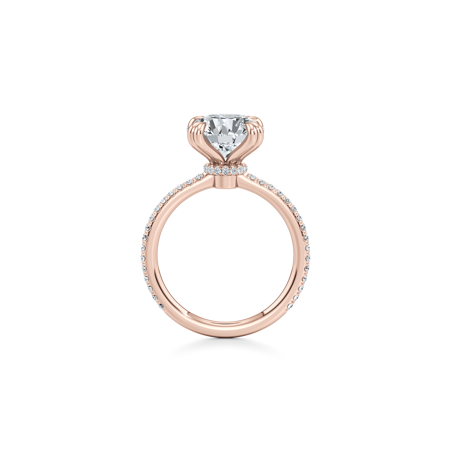 Kate Emerald Solitaire Lab Diamond Engagement Ring - view 11