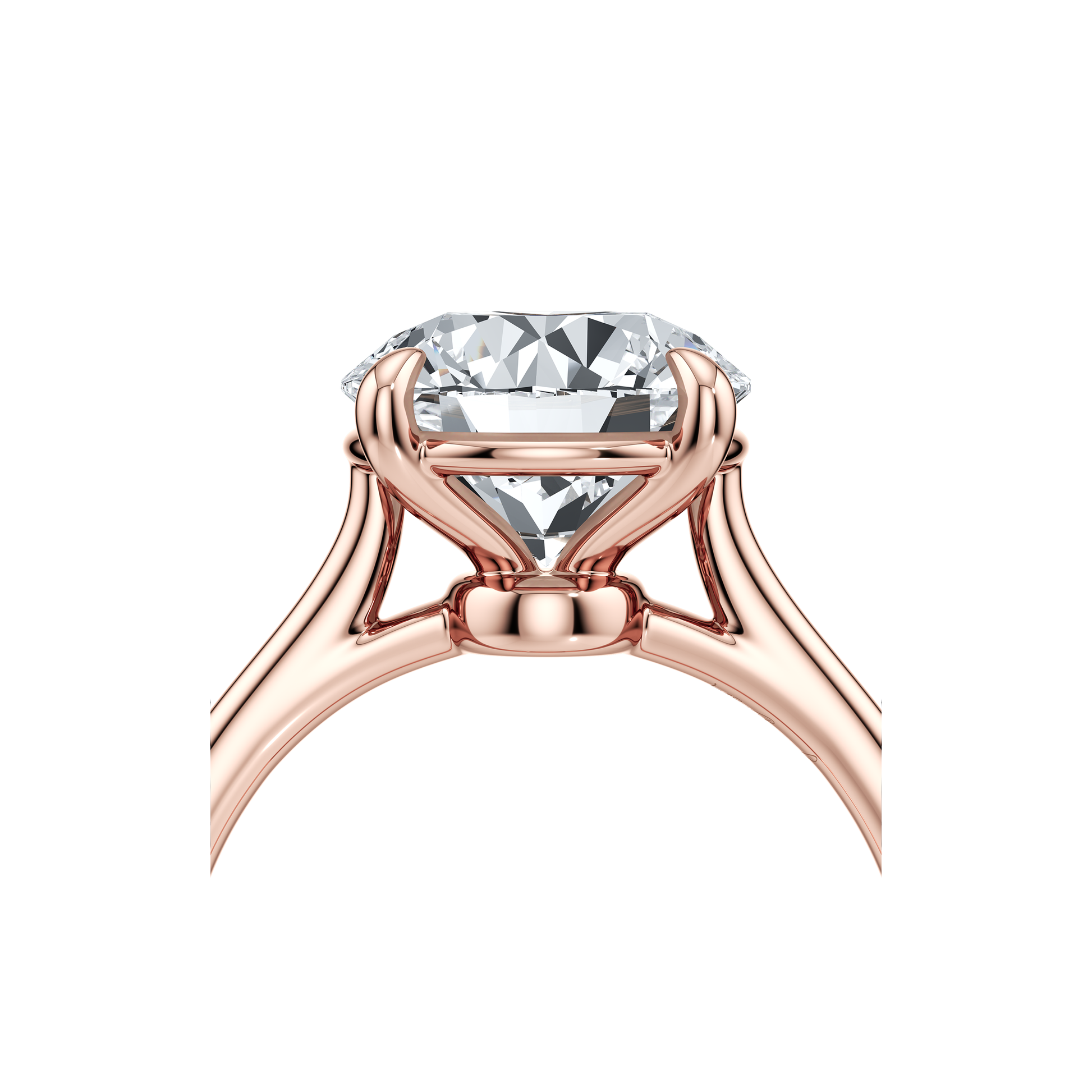 Chelsea Essential Emerald Solitaire Lab Diamond Engagement Ring - view 12