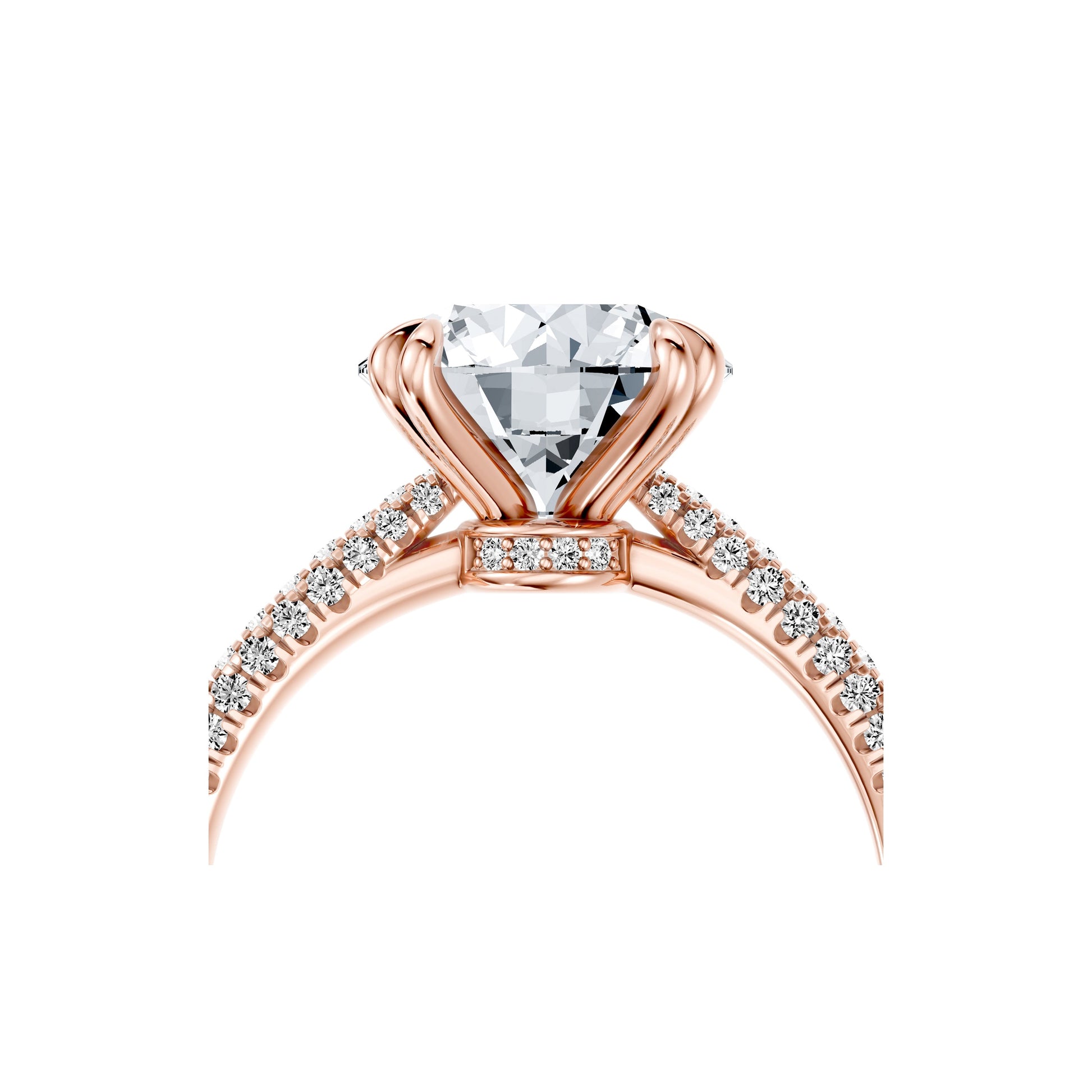 Chelsea Signature Oval Lab Diamond Engagement Ring - view 12