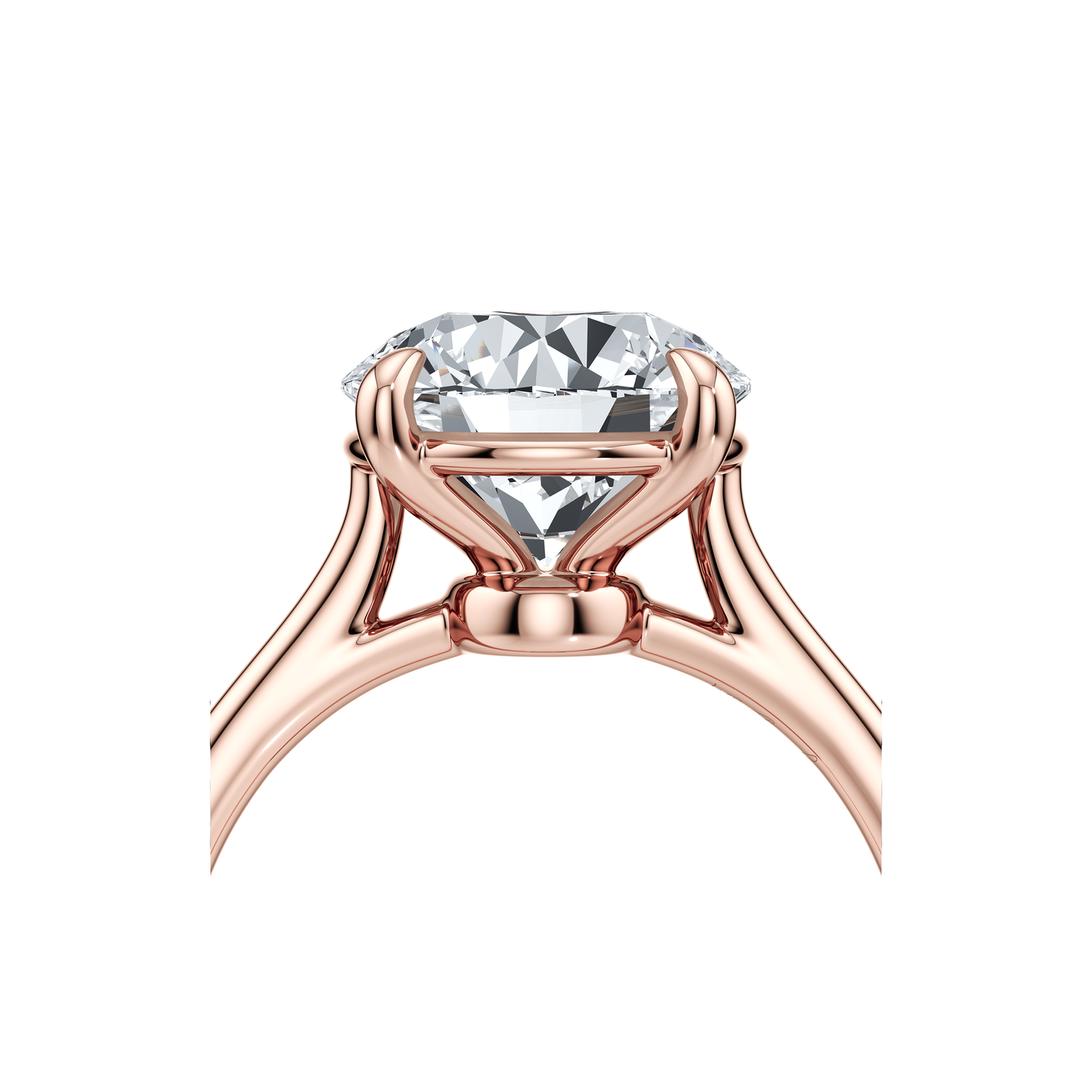 Chelsea Essential Round Solitaire Lab Diamond Engagement Ring - view 12