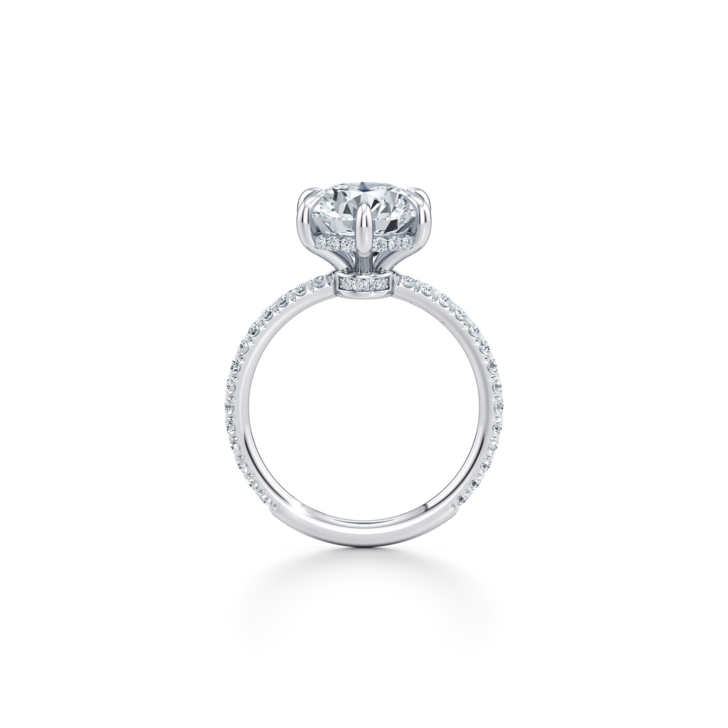Audrey 6-Prong Solitaire Lab Diamond Engagement Ring - view 12