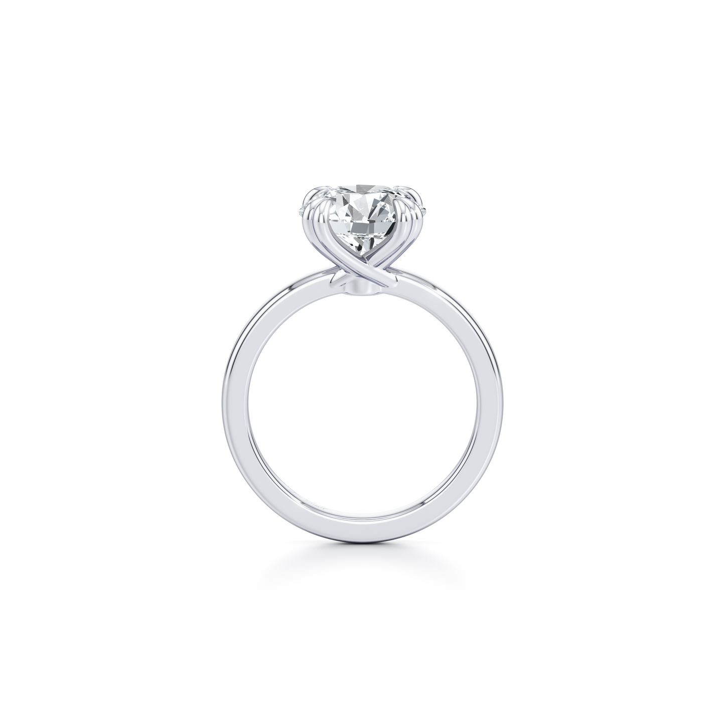 Hayden Cushion Cut Solitaire Lab Diamond Engagement Ring - view 12