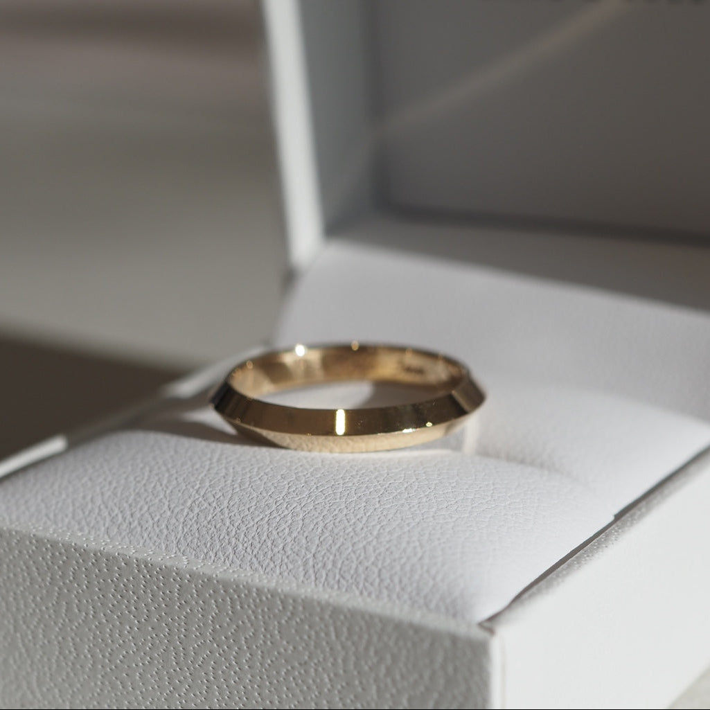 Knife Edge-Wedding BandKnife Edge-Wedding Band - Front view
