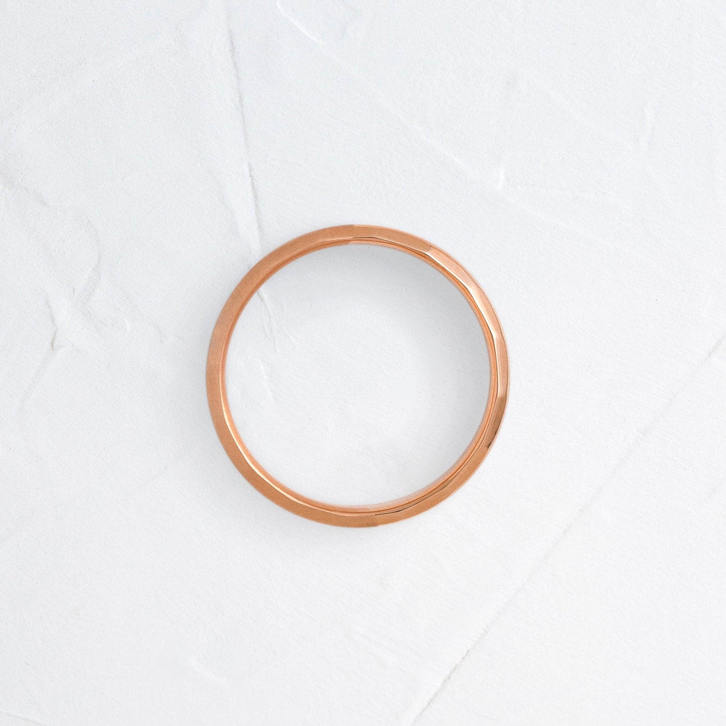 Modern Facet- Men's Wedding BandModern Facet- Men's Wedding Band - Back view