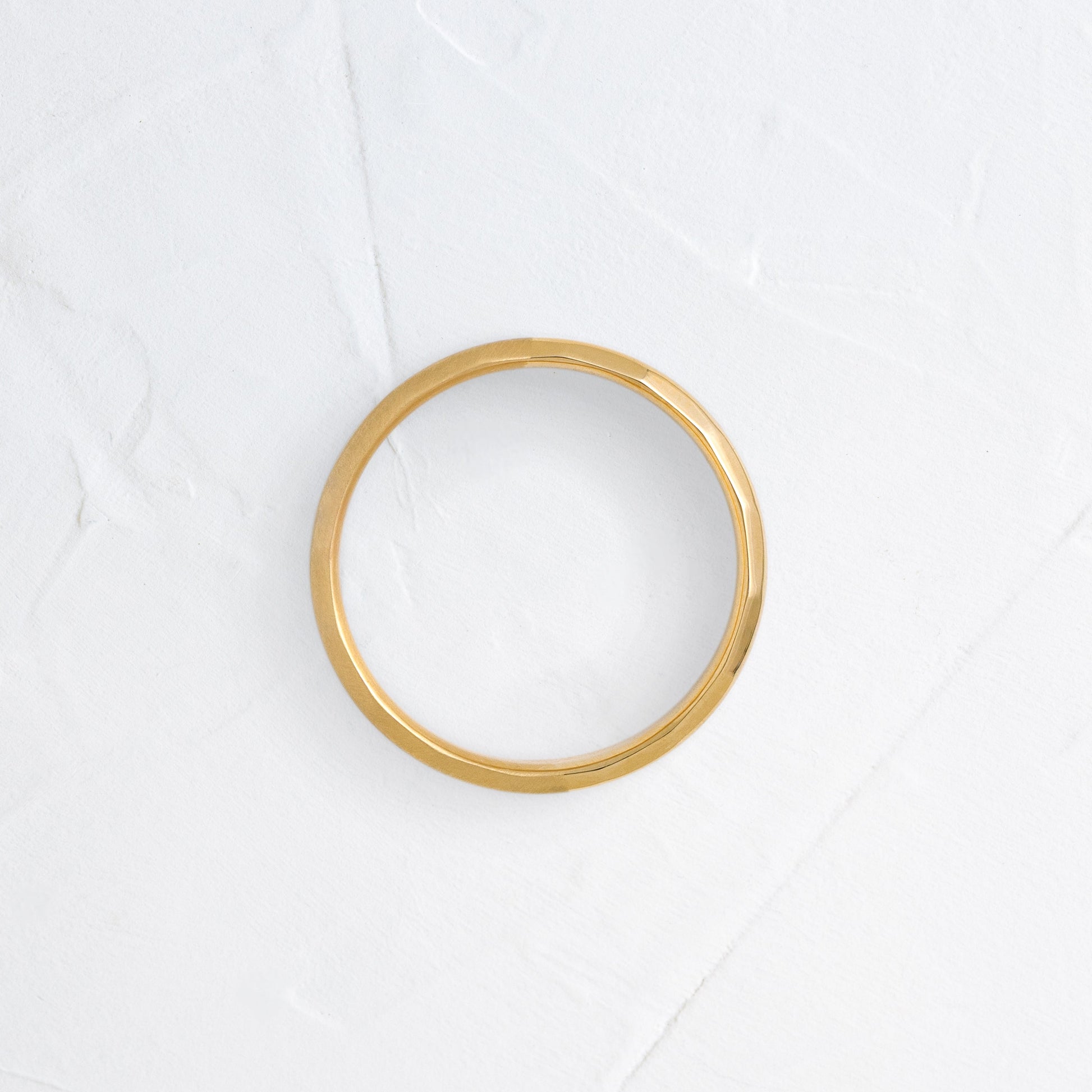 Modern Facet- Men's Wedding BandModern Facet- Men's Wedding Band - Front view