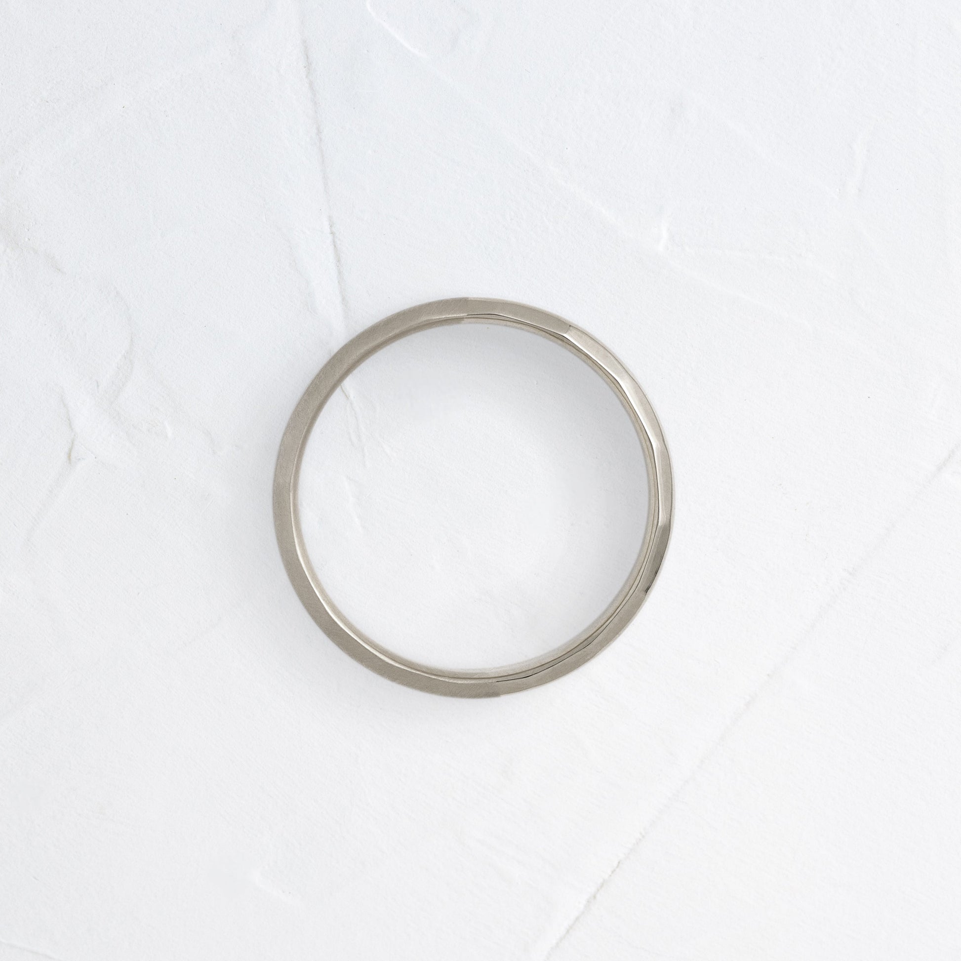 Modern Facet- Men's Wedding BandModern Facet- Men's Wedding Band - Front view