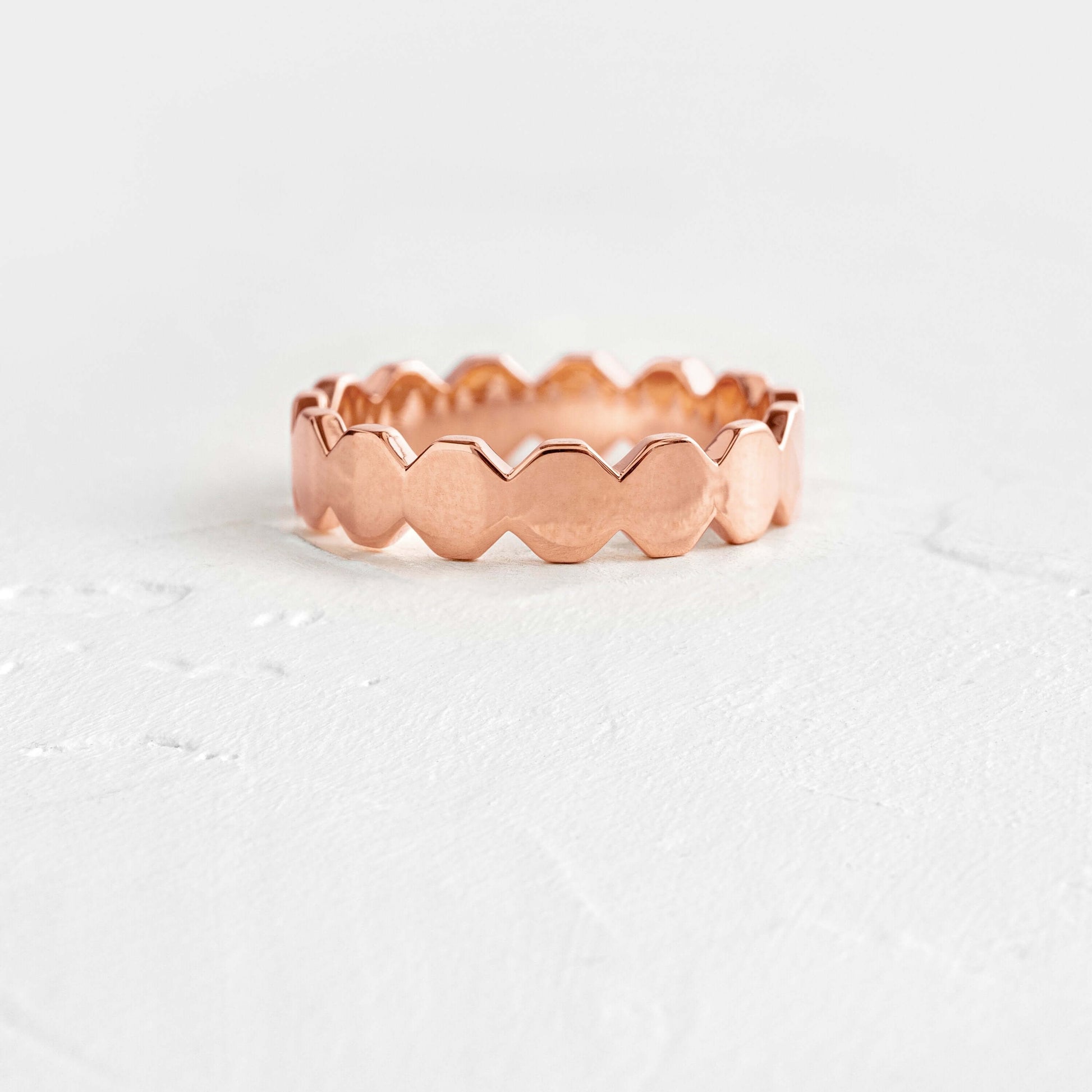 Octagon- Men's Wedding BandOctagon- Men's Wedding Band - Lifestyle