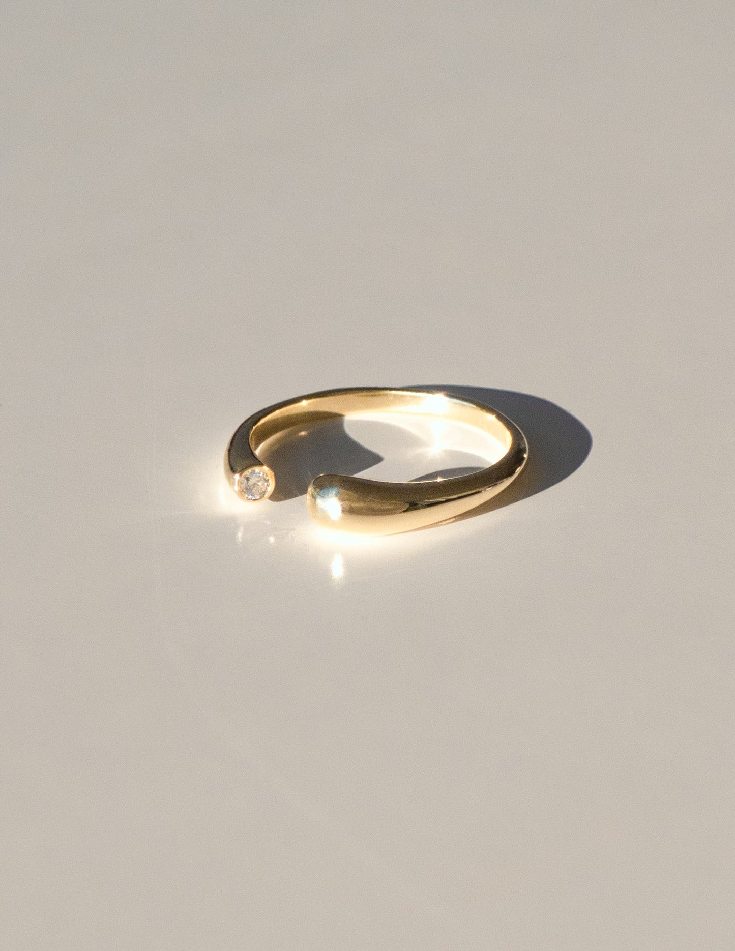 Open End Band- 0.03 CT Round Lab Grown Diamond Wedding BandOpen End Band- 0.03 CT Round Lab Grown Diamond Wedding Band - Front view
