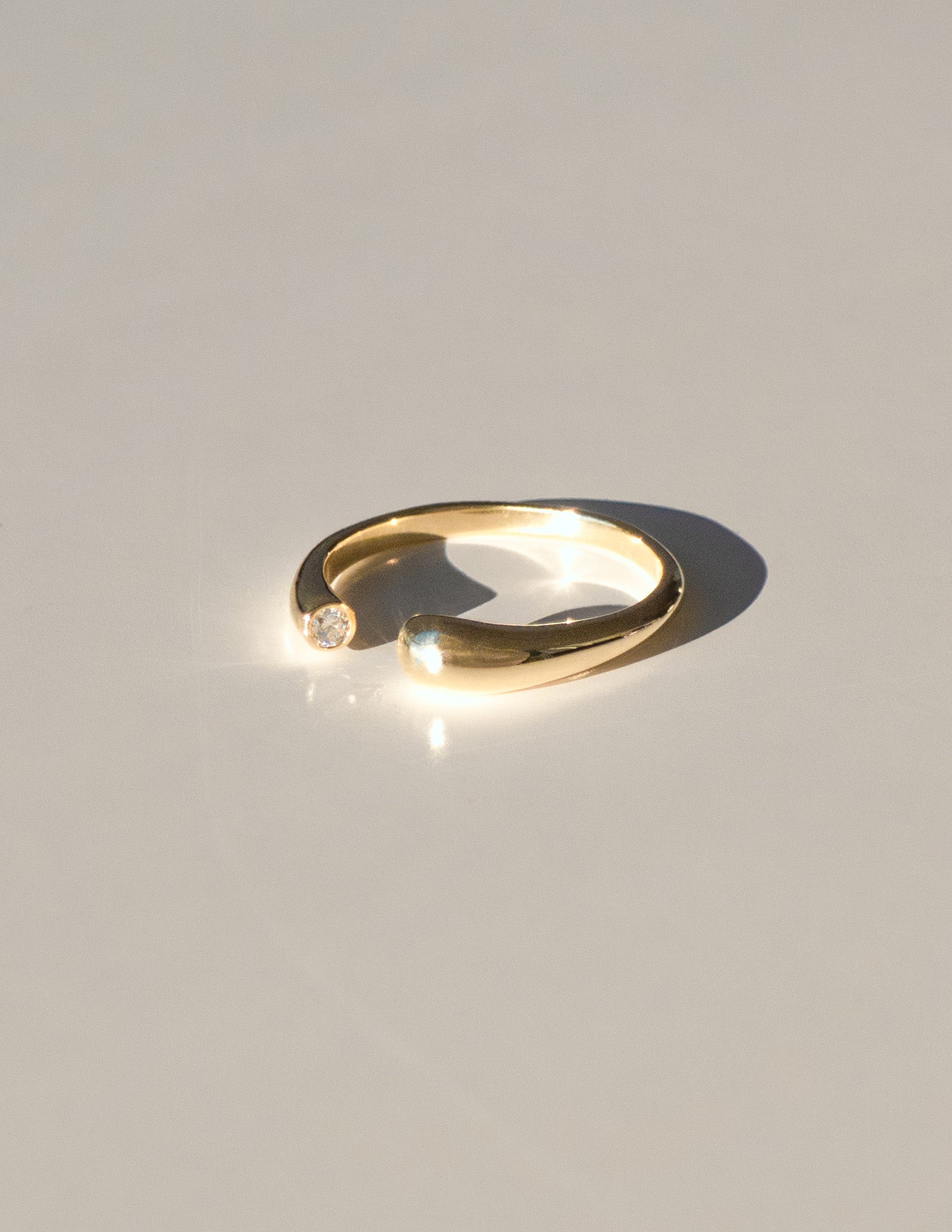 Open End Band- 0.03 CT Round Lab Grown Diamond Wedding BandOpen End Band- 0.03 CT Round Lab Grown Diamond Wedding Band - Front view