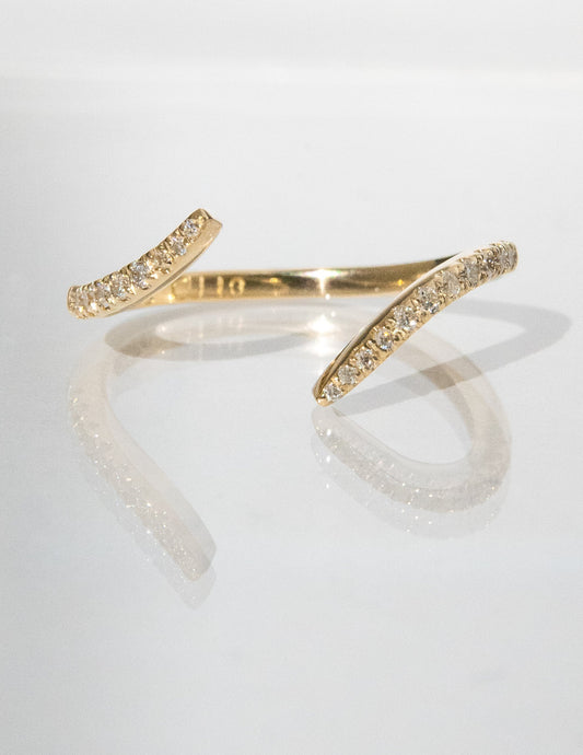 Open Pave- 0.30 CT Round Lab Grown Diamond Stackable Wedding BandOpen Pave- 0.30 CT Round Lab Grown Diamond Stackable Wedding Band - Front view