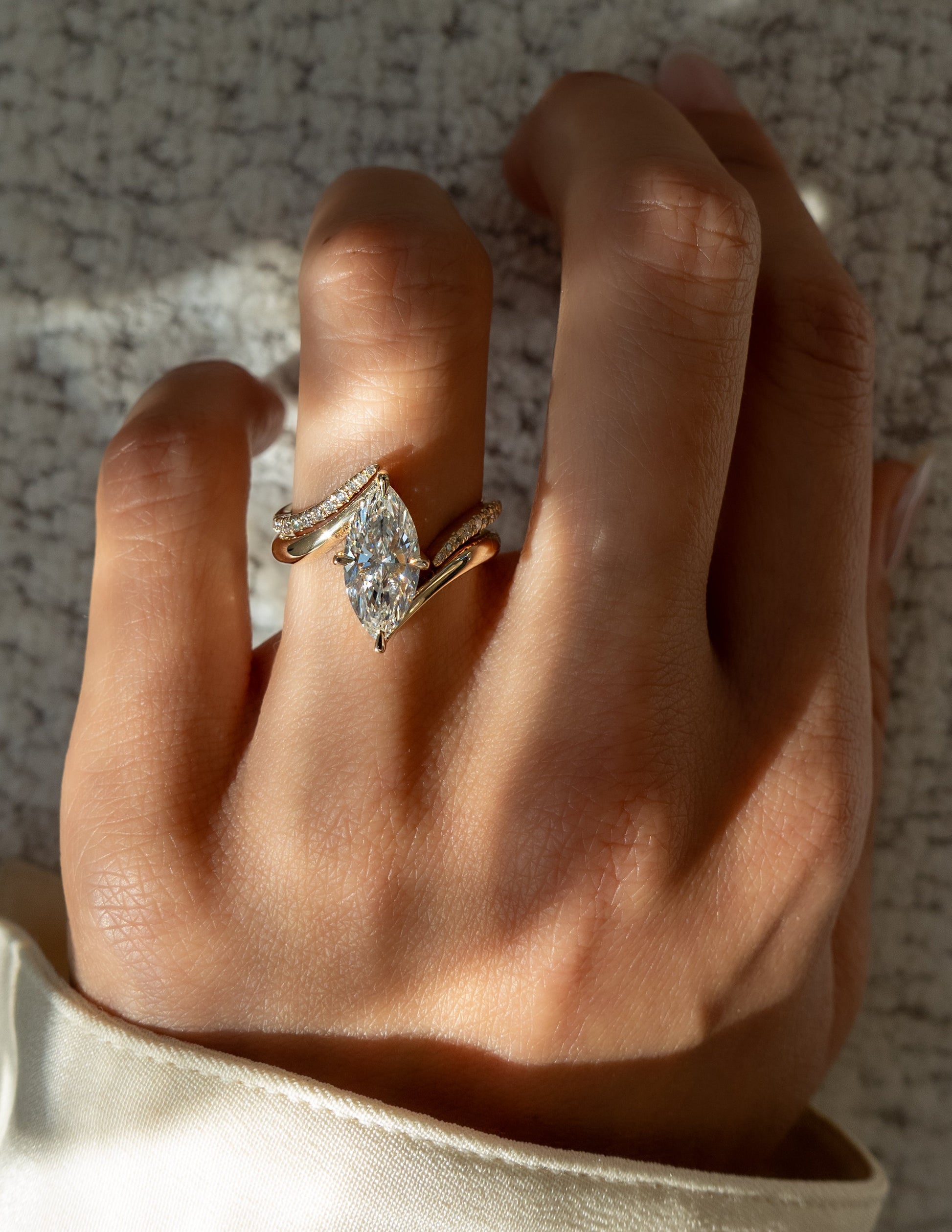 Open Pave- 0.30 CT Round Lab Grown Diamond Stackable Wedding BandOpen Pave- 0.30 CT Round Lab Grown Diamond Stackable Wedding Band - Detail view