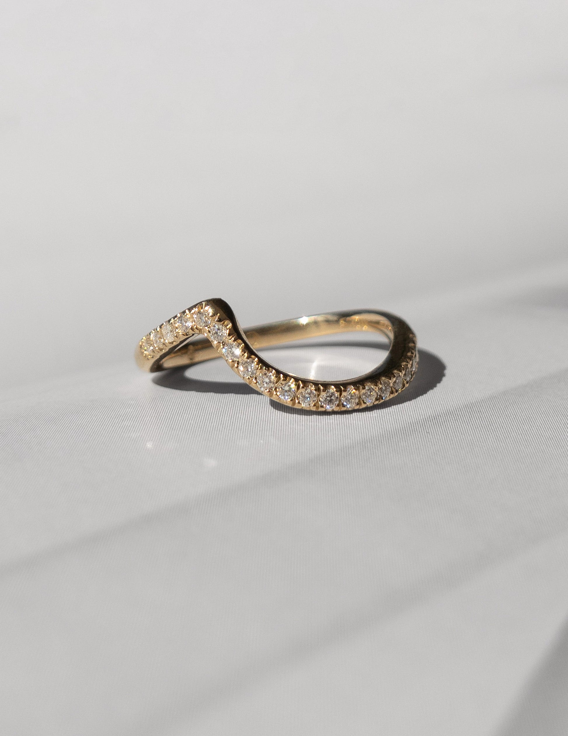 Pave Rapture- 0.55 CT Round Lab Grown Diamond Wedding BandPave Rapture- 0.55 CT Round Lab Grown Diamond Wedding Band - Front view