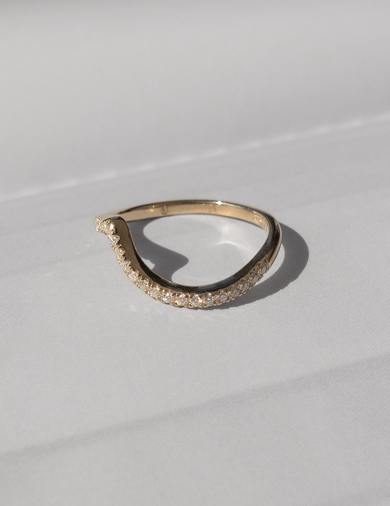 Pave Rapture- 0.55 CT Round Lab Grown Diamond Wedding BandPave Rapture- 0.55 CT Round Lab Grown Diamond Wedding Band - Detail view