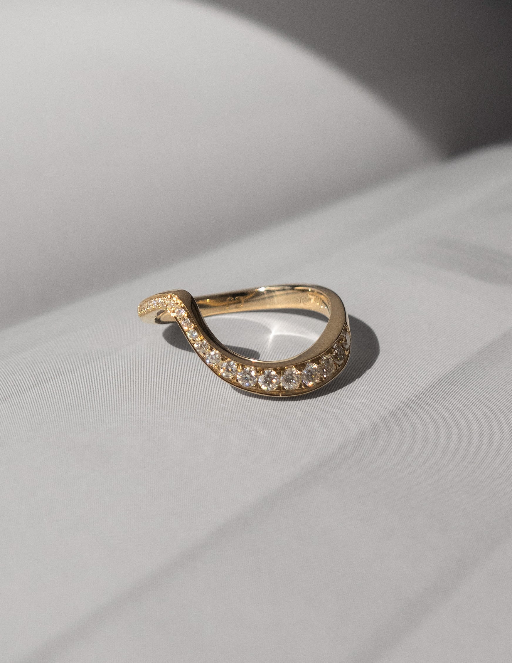 Pave Rapture- 0.60 CT Round Lab Grown Diamond Wedding BandPave Rapture- 0.60 CT Round Lab Grown Diamond Wedding Band - Front view