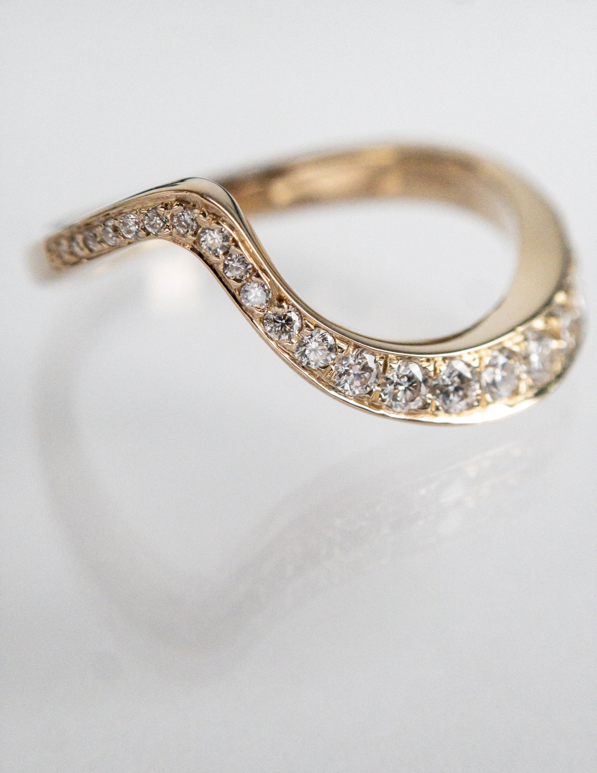 Pave Rapture- 0.60 CT Round Lab Grown Diamond Wedding BandPave Rapture- 0.60 CT Round Lab Grown Diamond Wedding Band - Side view