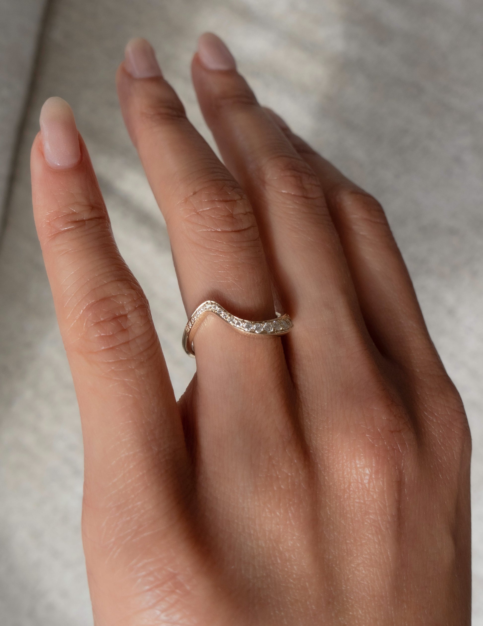 Pave Rapture- 0.60 CT Round Lab Grown Diamond Wedding BandPave Rapture- 0.60 CT Round Lab Grown Diamond Wedding Band - Front view