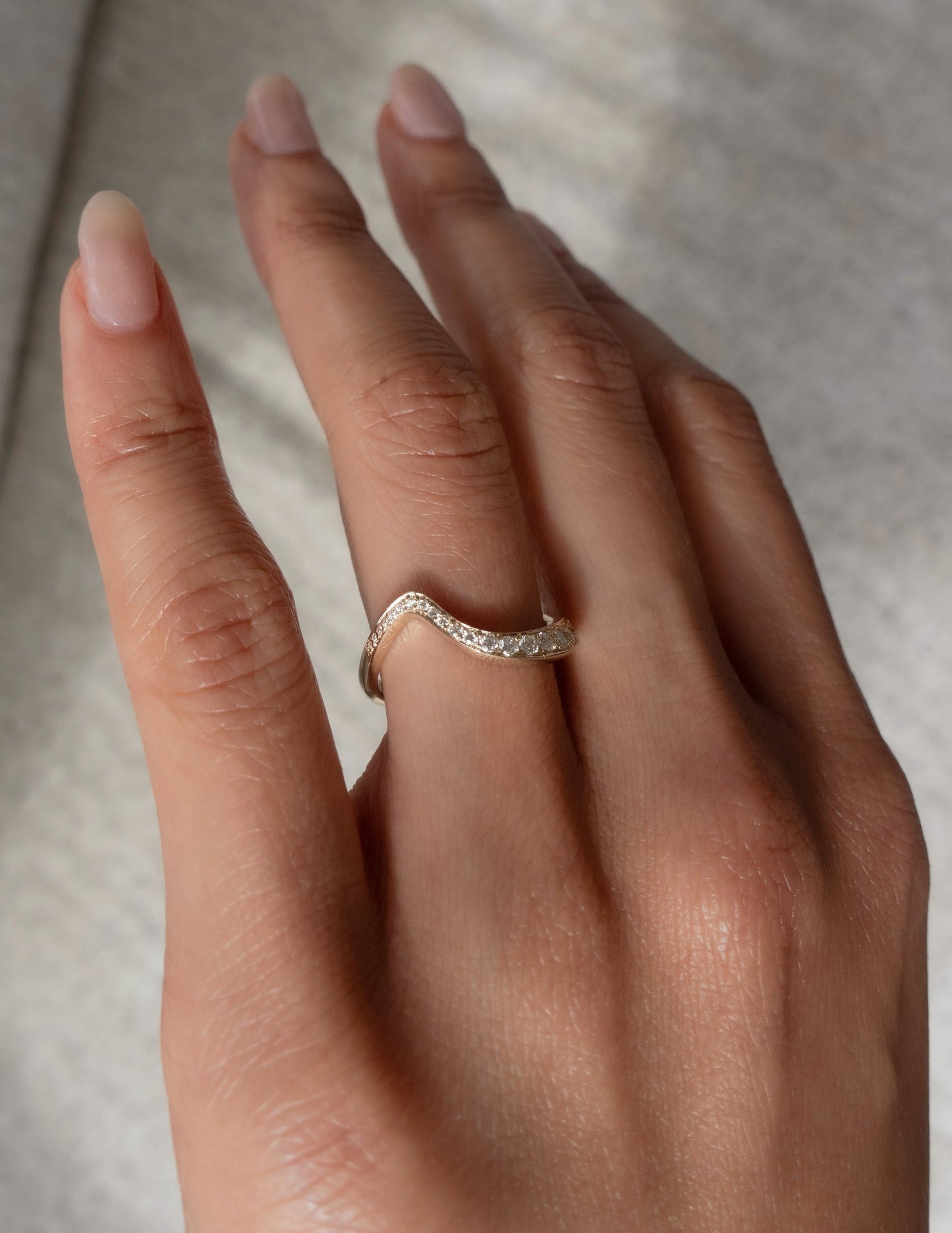 Pave Rapture- 0.60 CT Round Lab Grown Diamond Wedding BandPave Rapture- 0.60 CT Round Lab Grown Diamond Wedding Band - Front view