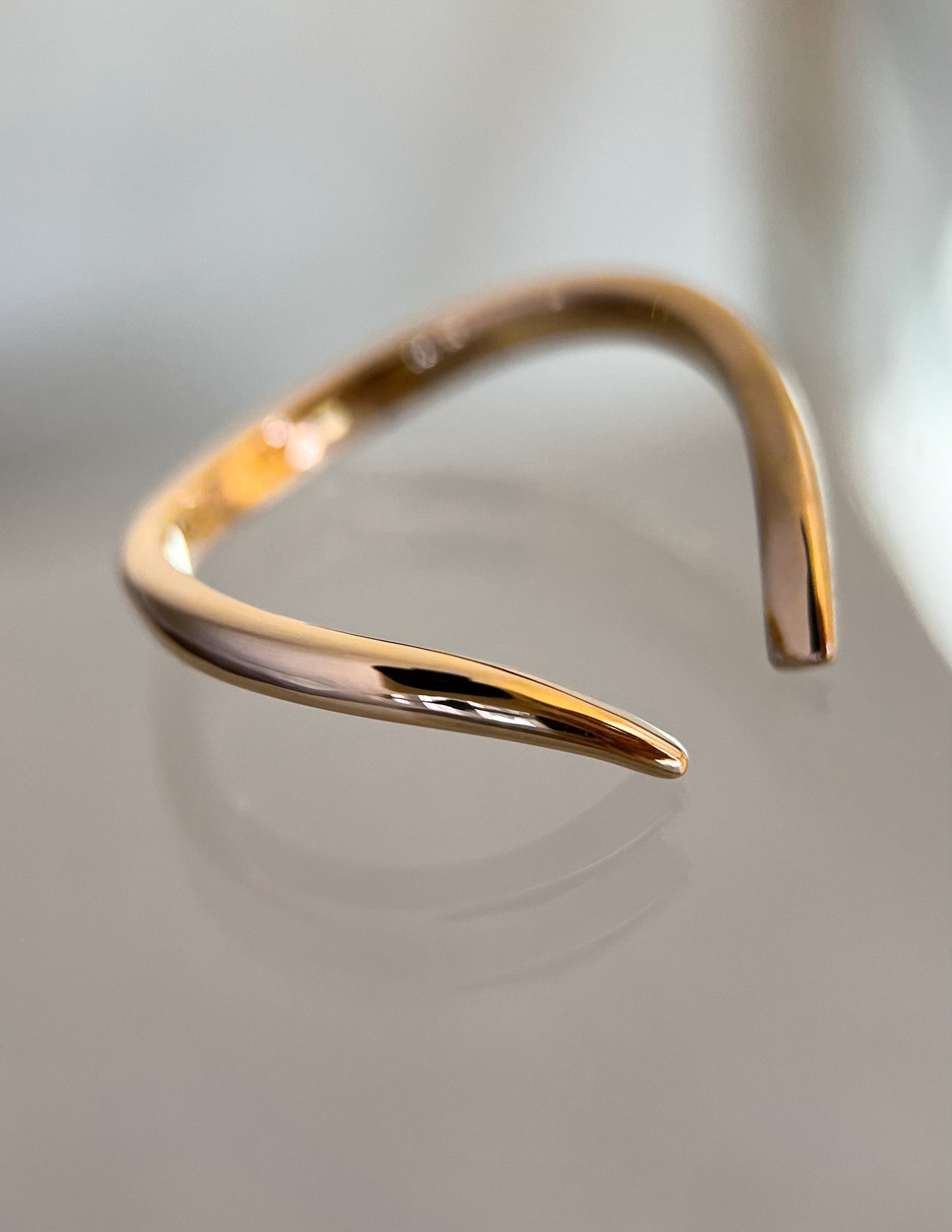 Plain Open End- Stackable Wedding BandPlain Open End- Stackable Wedding Band - Side view