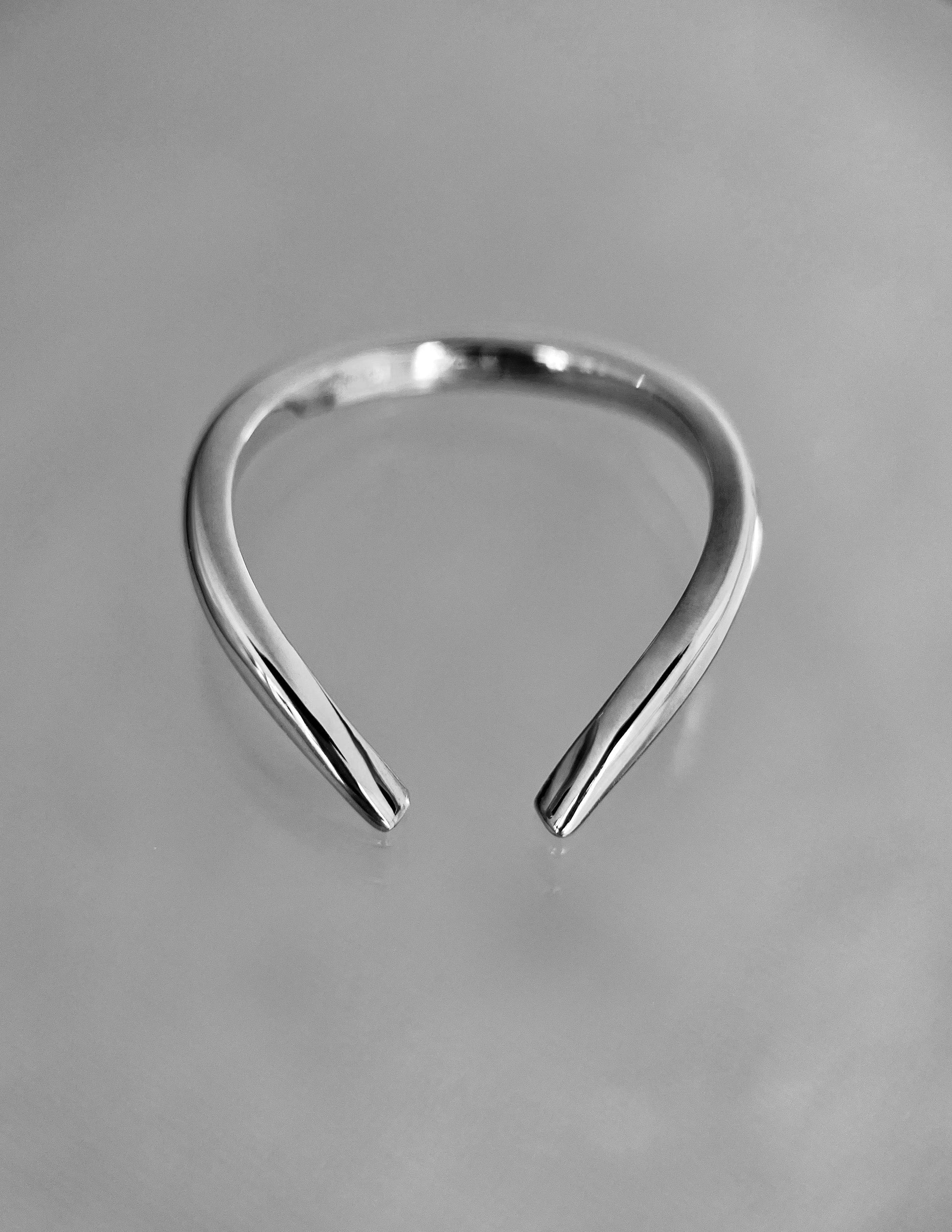 Plain Open End- Stackable Wedding BandPlain Open End- Stackable Wedding Band - On model