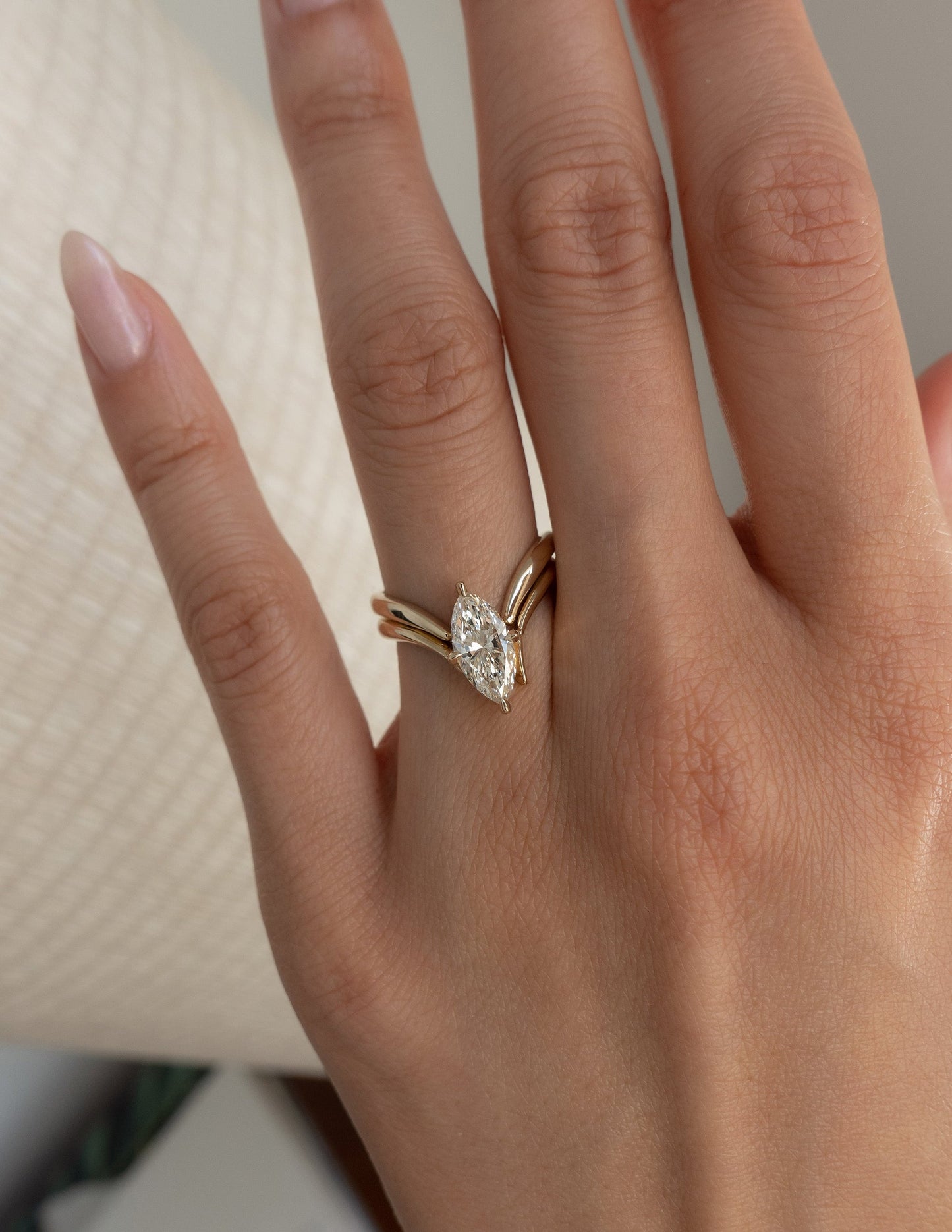 Plain Open End- Stackable Wedding BandPlain Open End- Stackable Wedding Band - Lifestyle