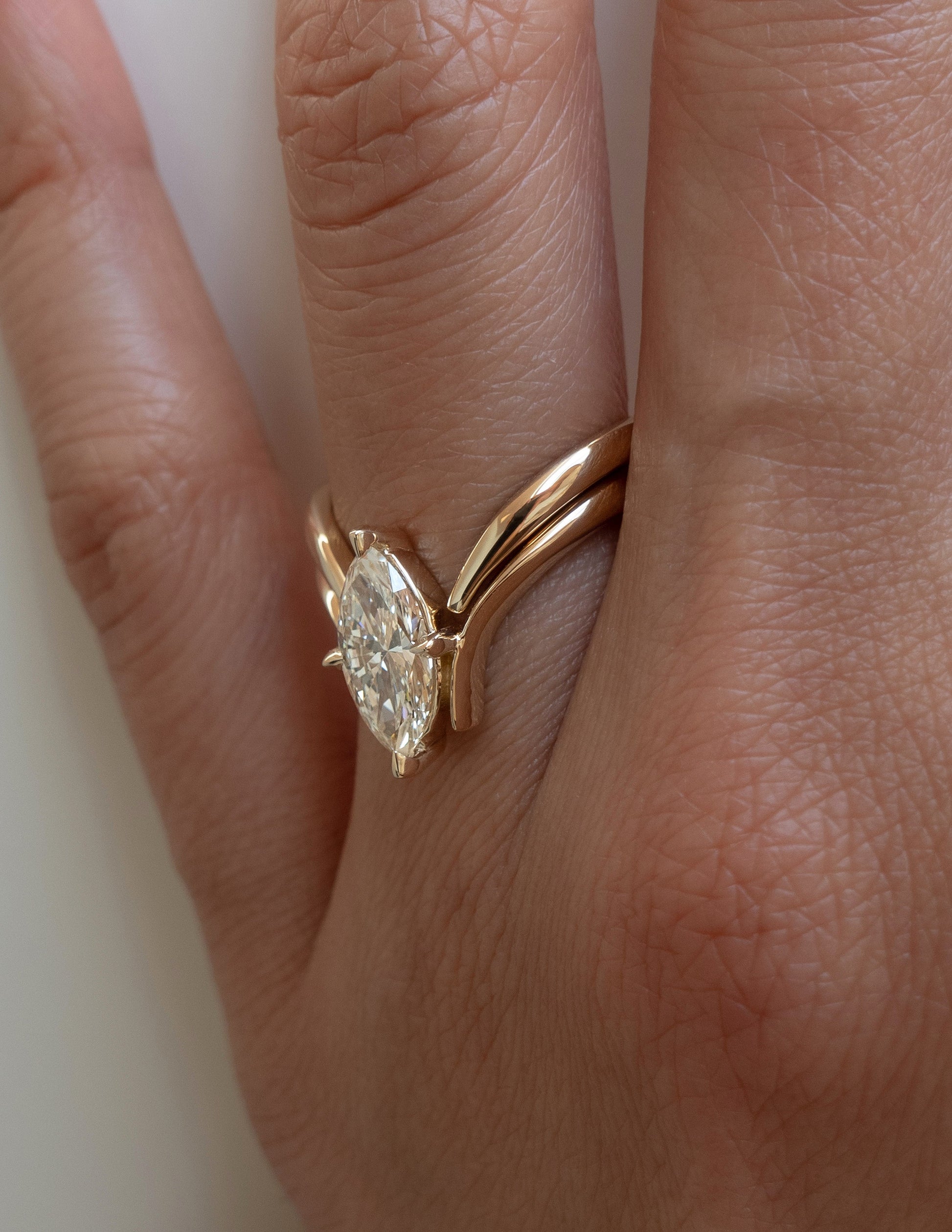 Plain Open End- Stackable Wedding BandPlain Open End- Stackable Wedding Band - Front view