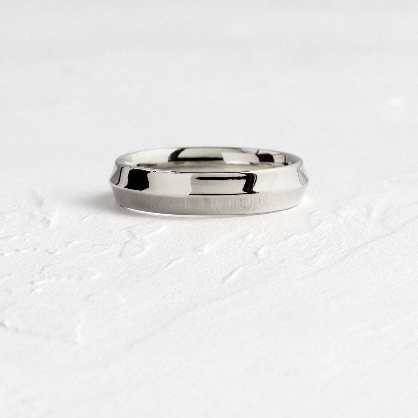 Soft Bevel- Men's Wedding BandSoft Bevel- Men's Wedding Band - Side view