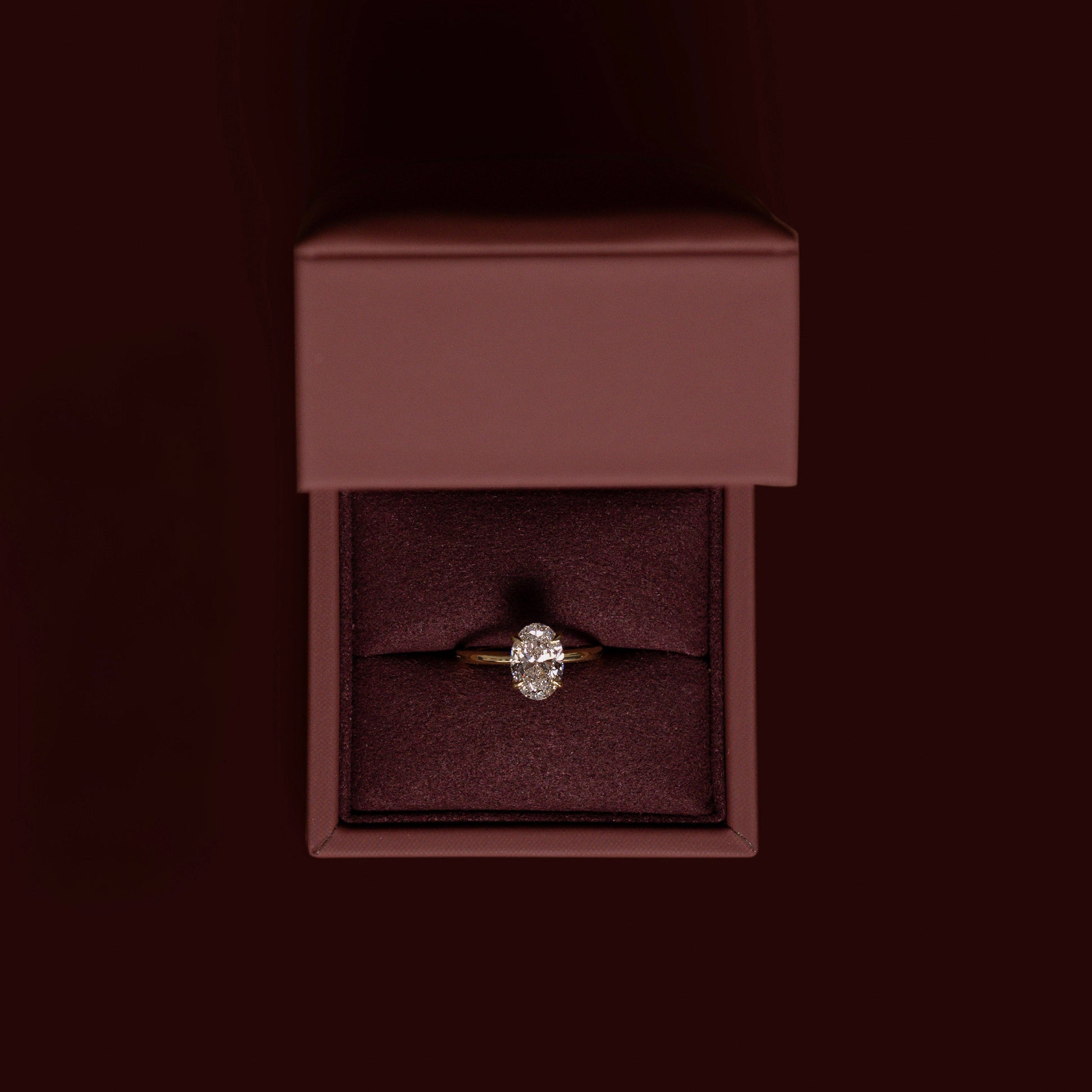 Solitaire-Oval Lab Grown Diamond Engagement Ring - Lifestyle