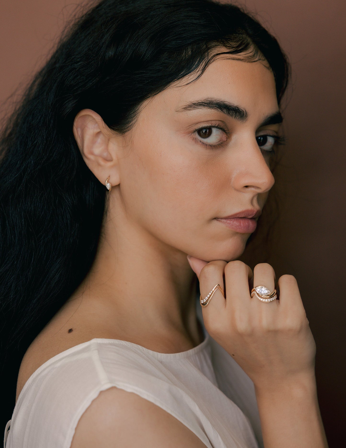 Solitaire Rapture-Marquise Lab Grown Diamond Engagement Ring - Back view