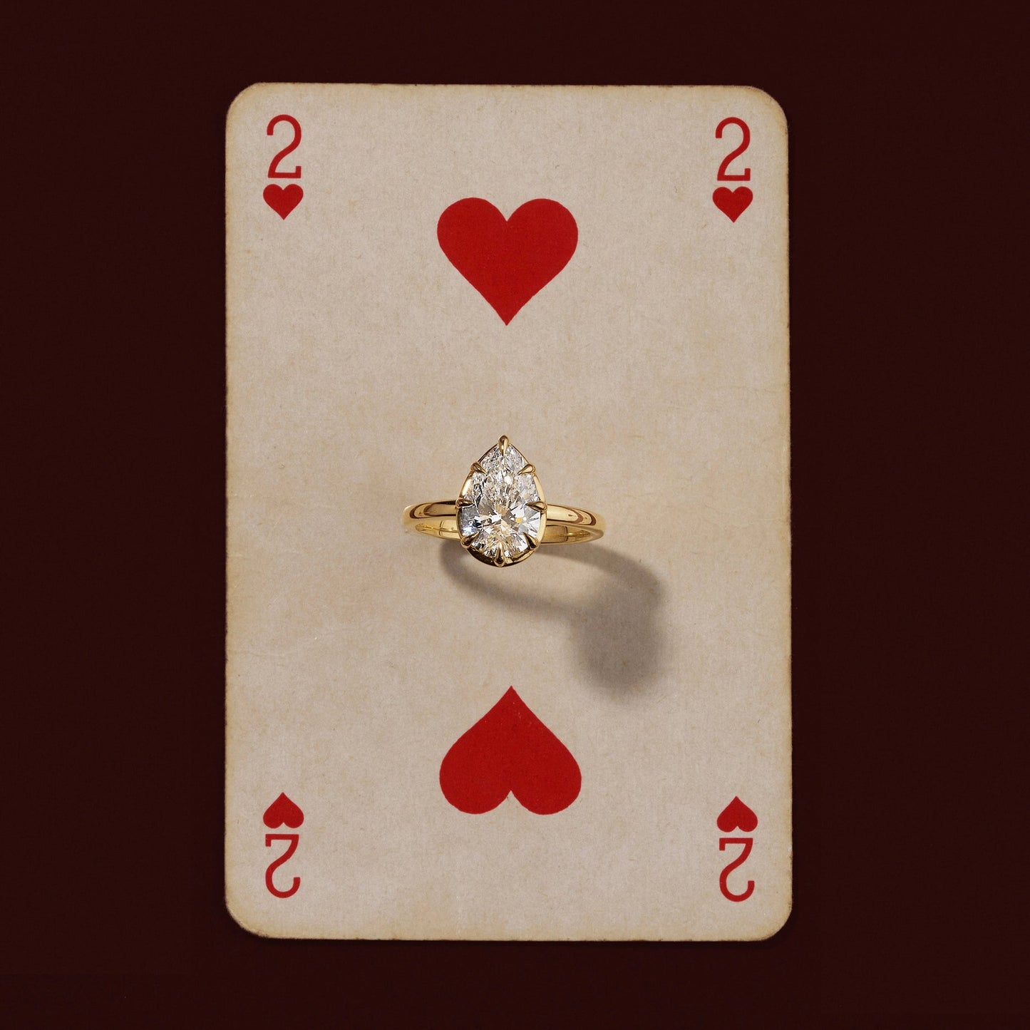 Solitaire Unique Bezel- 2.1 CT Pear Moissanite Engagement RingSolitaire Unique Bezel- 2.1 CT Pear Moissanite Engagement Ring - Lifestyle