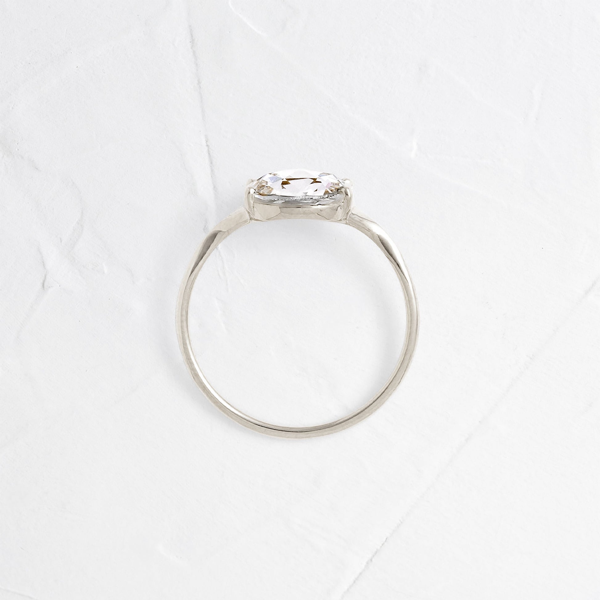 Split Shank-Rose Cut Lab Grown Diamond Engagement Ring - Lifestyle