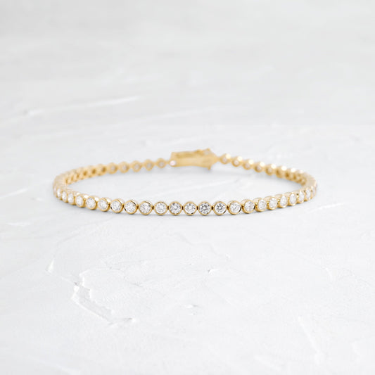 Tennis-2.8 CT Round Lab Grown Diamond BraceletsTennis-2.8 CT Round Lab Grown Diamond Bracelets - Front view