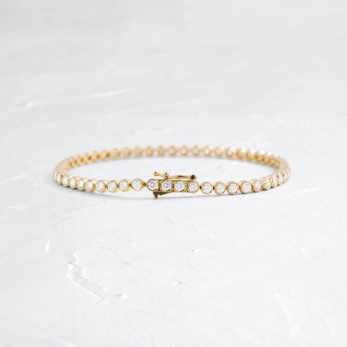 Tennis-2.8 CT Round Lab Grown Diamond BraceletsTennis-2.8 CT Round Lab Grown Diamond Bracelets - Front view