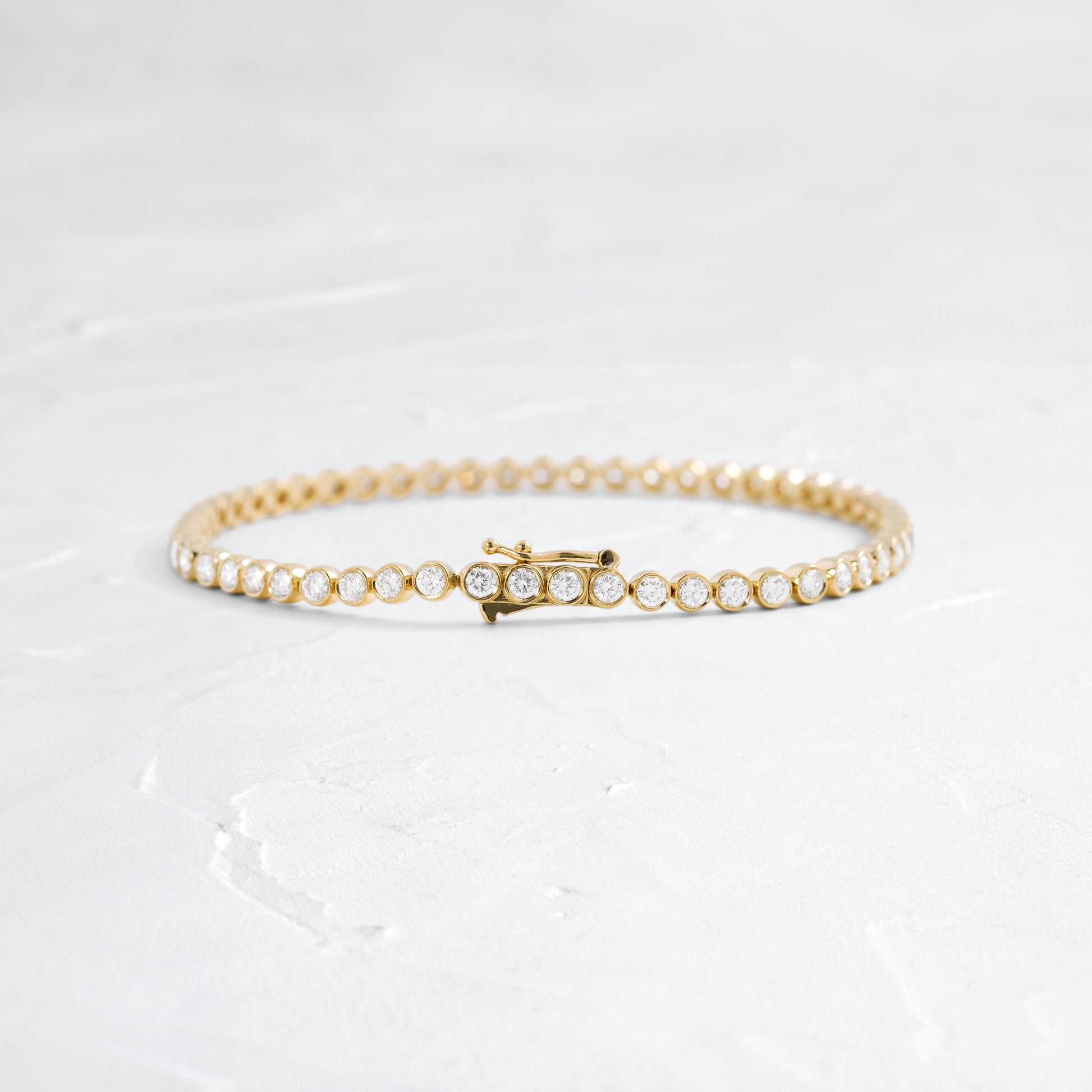 Tennis-2.8 CT Round Lab Grown Diamond BraceletsTennis-2.8 CT Round Lab Grown Diamond Bracelets - Front view
