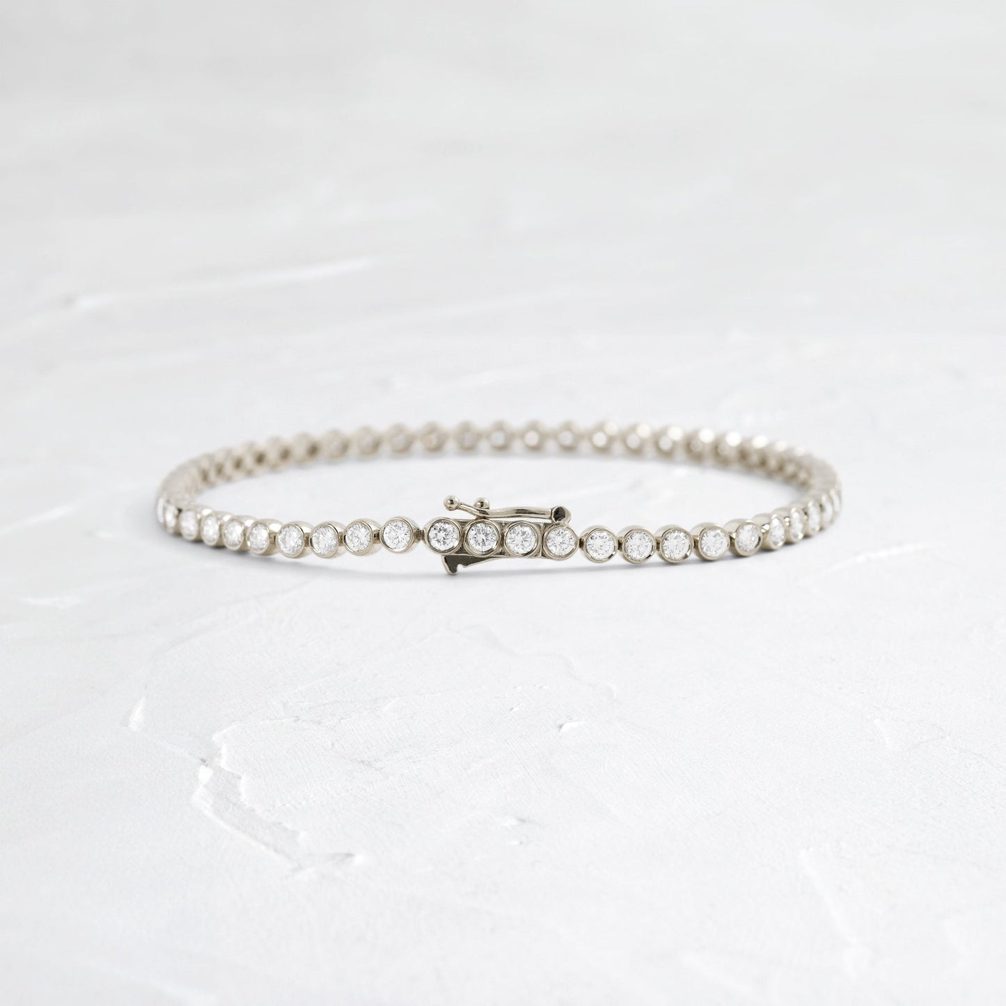 Tennis-2.8 CT Round Lab Grown Diamond BraceletsTennis-2.8 CT Round Lab Grown Diamond Bracelets - Front view