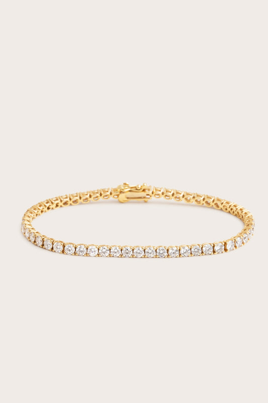 Tennis-3.4 CT Round Lab Grown Diamond BraceletsTennis-3.4 CT Round Lab Grown Diamond Bracelets - Front view