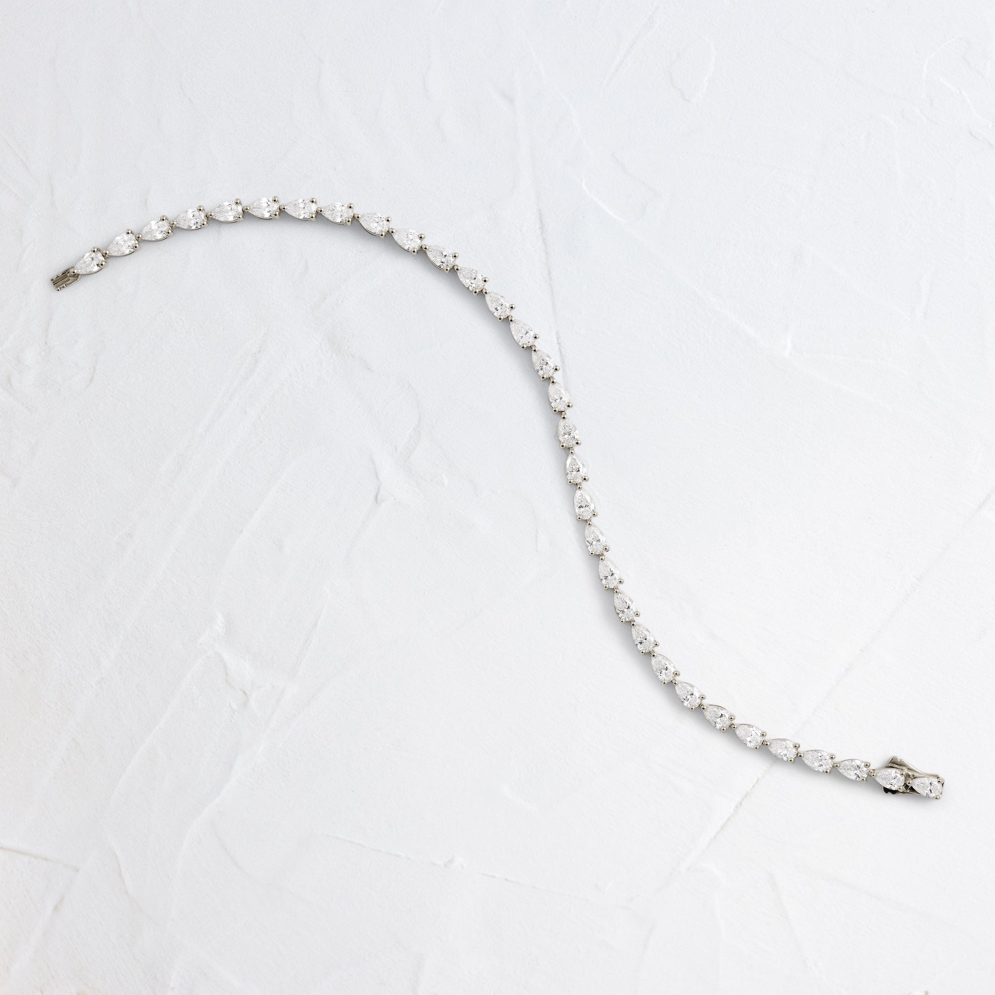 Tennis-5.2 CT Pear Lab Grown Diamond BraceletsTennis-5.2 CT Pear Lab Grown Diamond Bracelets - Lifestyle