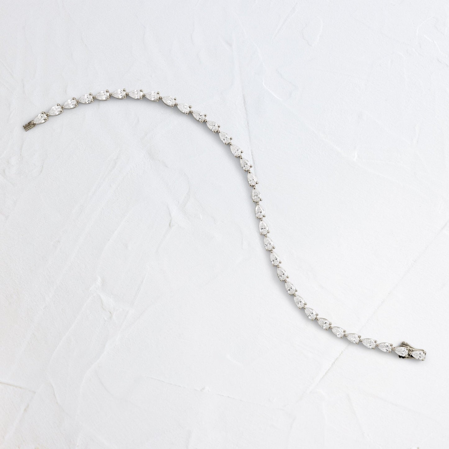 Tennis-5.2 CT Pear Lab Grown Diamond BraceletsTennis-5.2 CT Pear Lab Grown Diamond Bracelets - Lifestyle