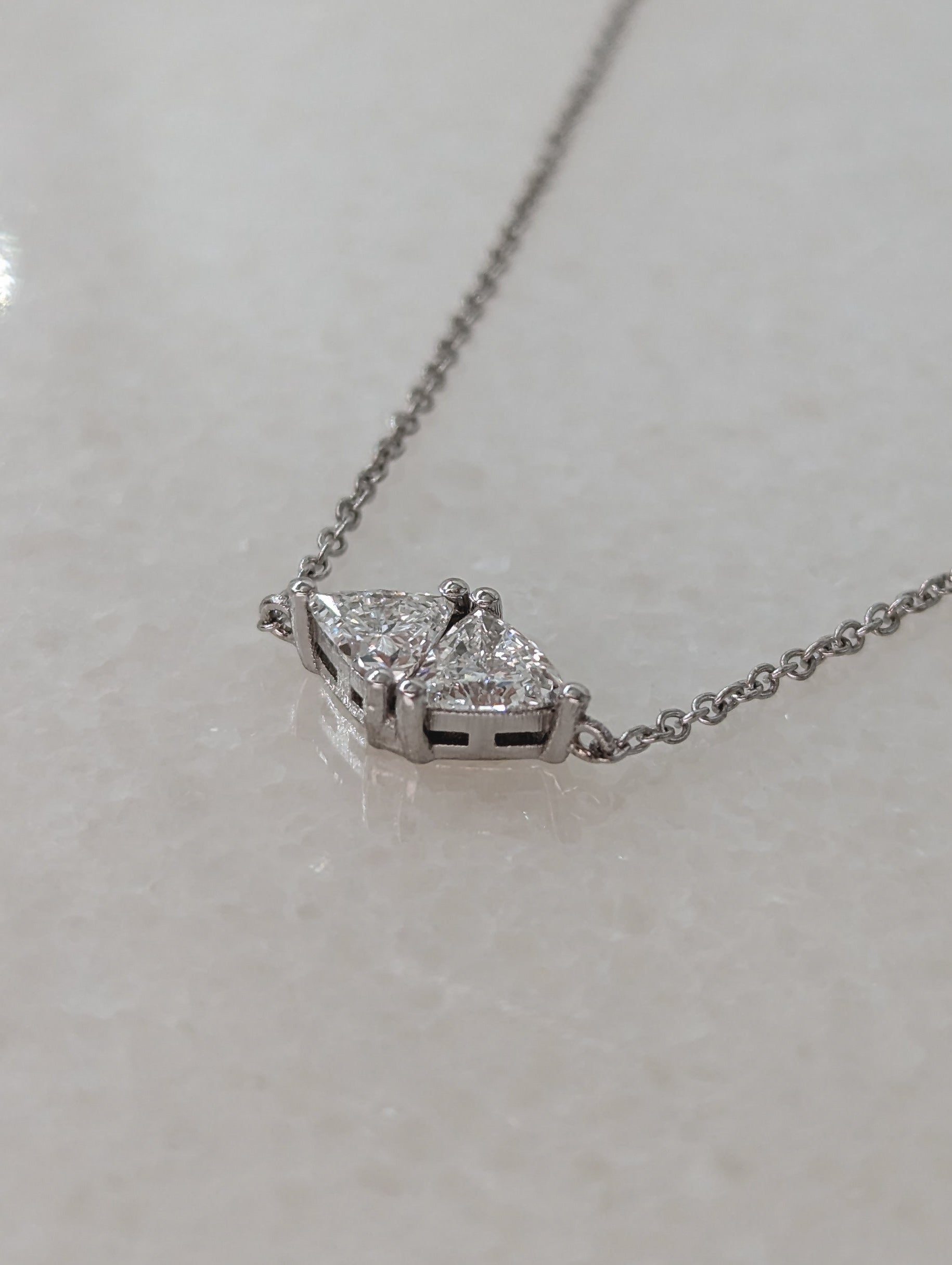 Toi Et Moi-0.3 CT Trillion Lab Grown Diamond BraceletsToi Et Moi-0.3 CT Trillion Lab Grown Diamond Bracelets - Back view