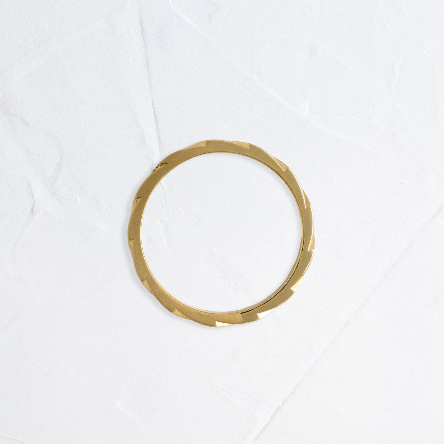 Woven Pattern- Men's Wedding BandWoven Pattern- Men's Wedding Band - Front view